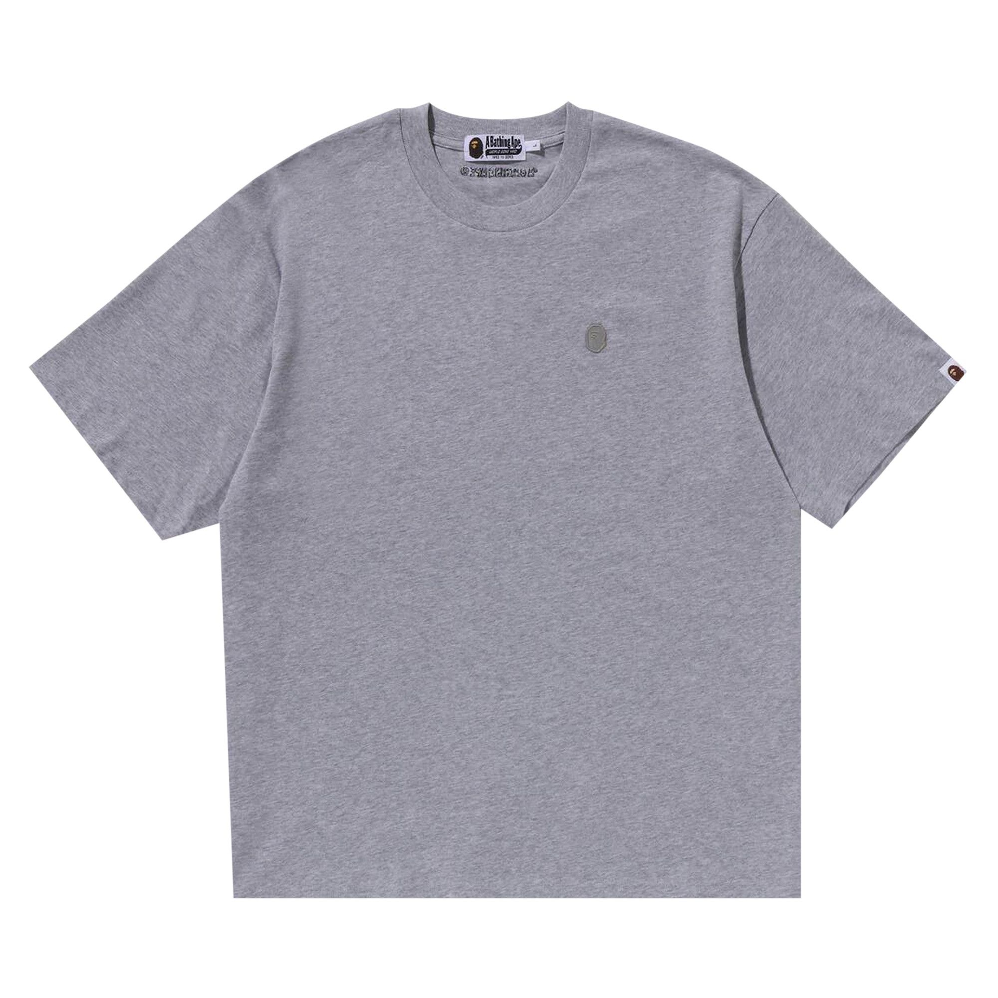 BAPE Tonal Ape Head One Point Tee 'Grey' - 1