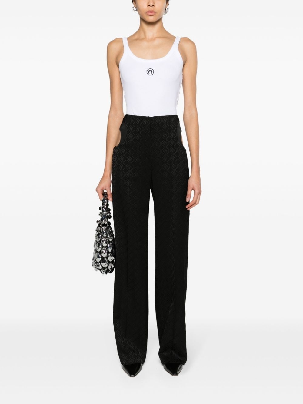 Moon Diamant-jacquard trousers - 2