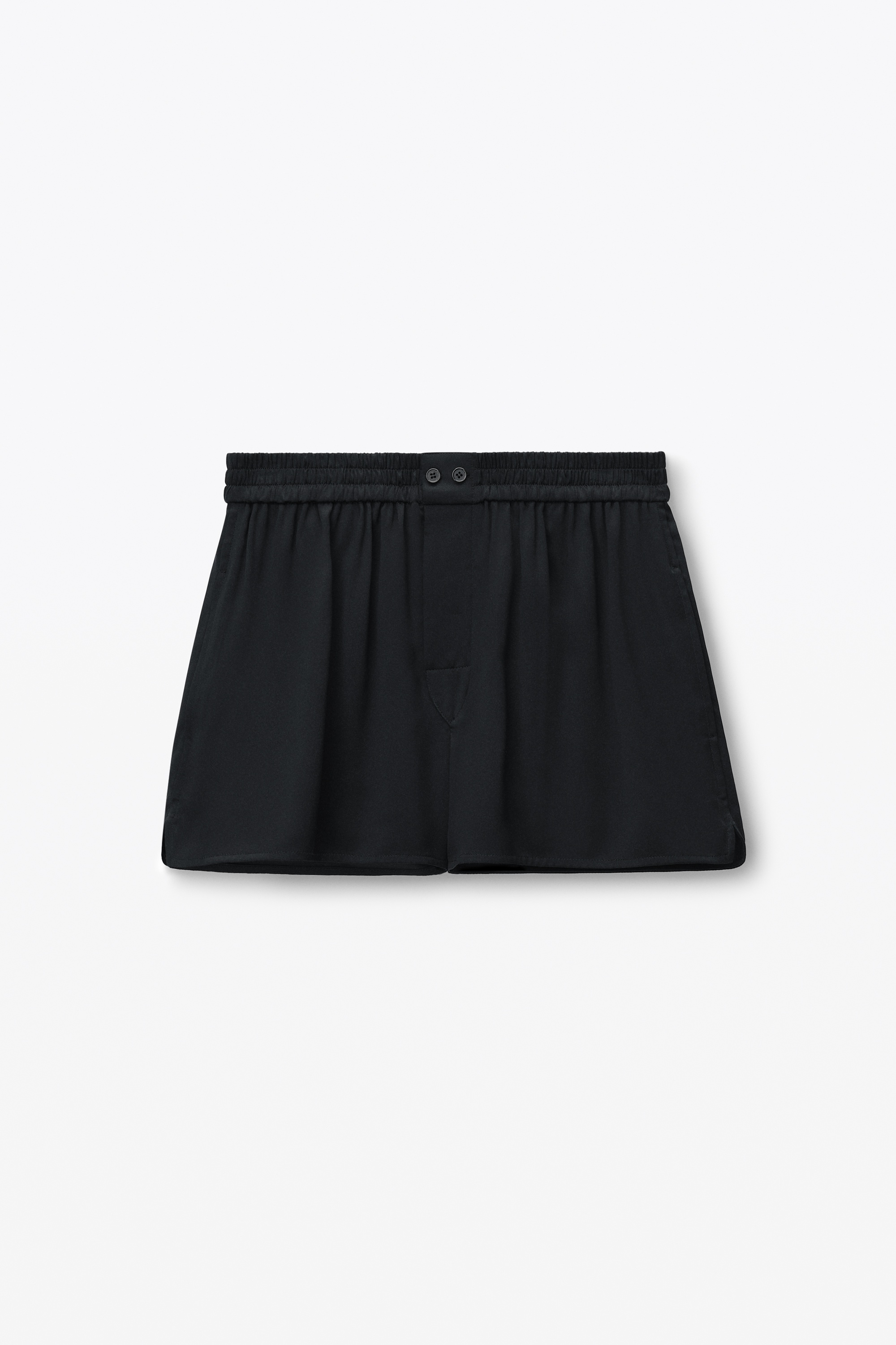 Cutout Logo Boxer Short in Silk - 1