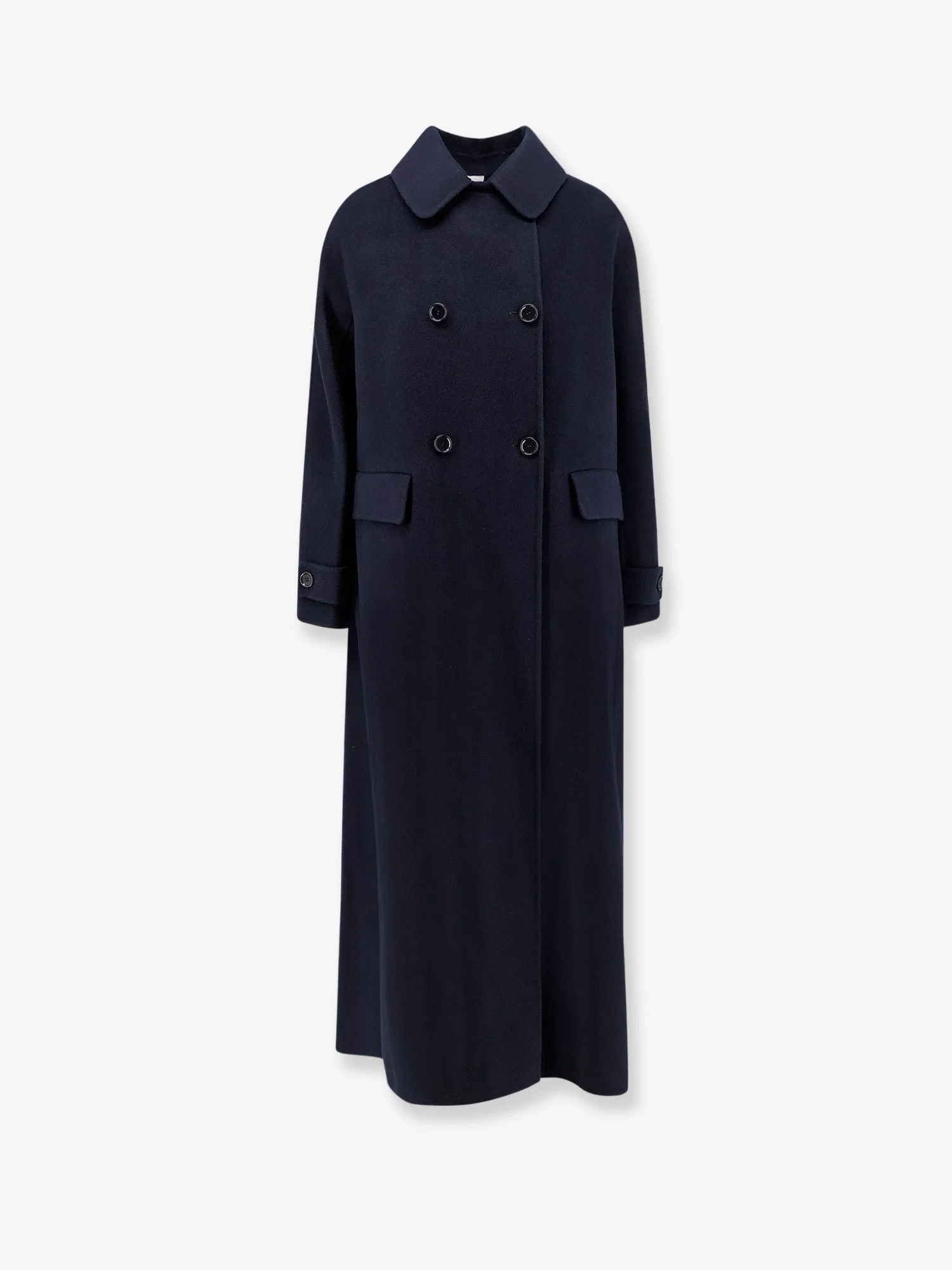 Double-Breasted Wool Coat - 1