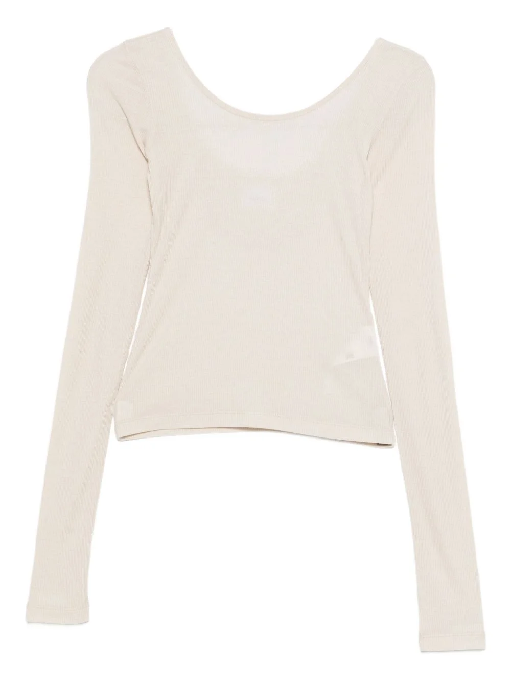 long-sleeve cotton top - 1