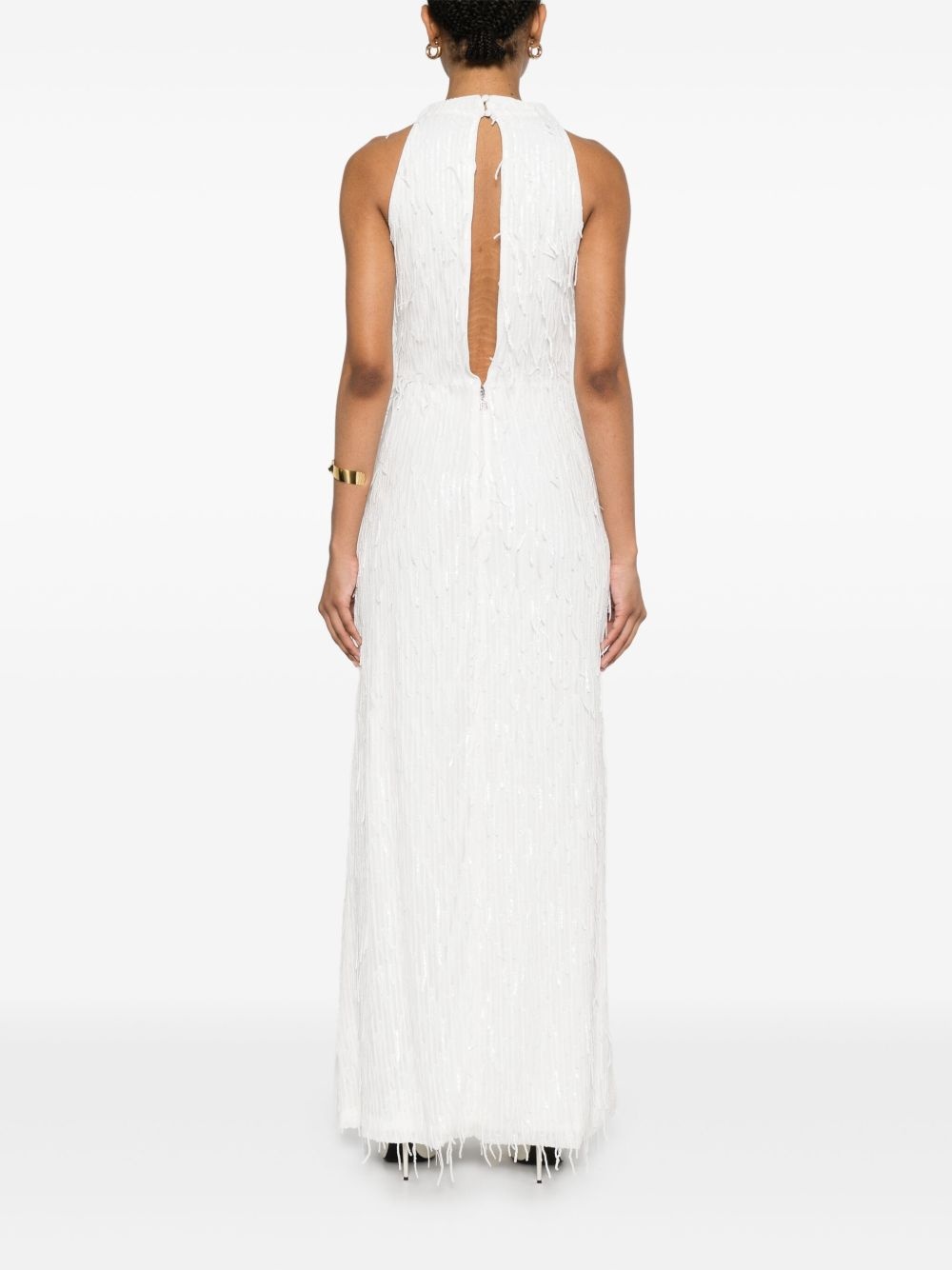 halterneck maxi dress - 4