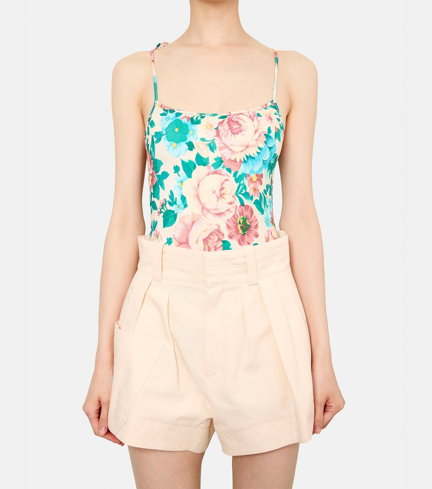 Bouquet Print Swimsuit - 2