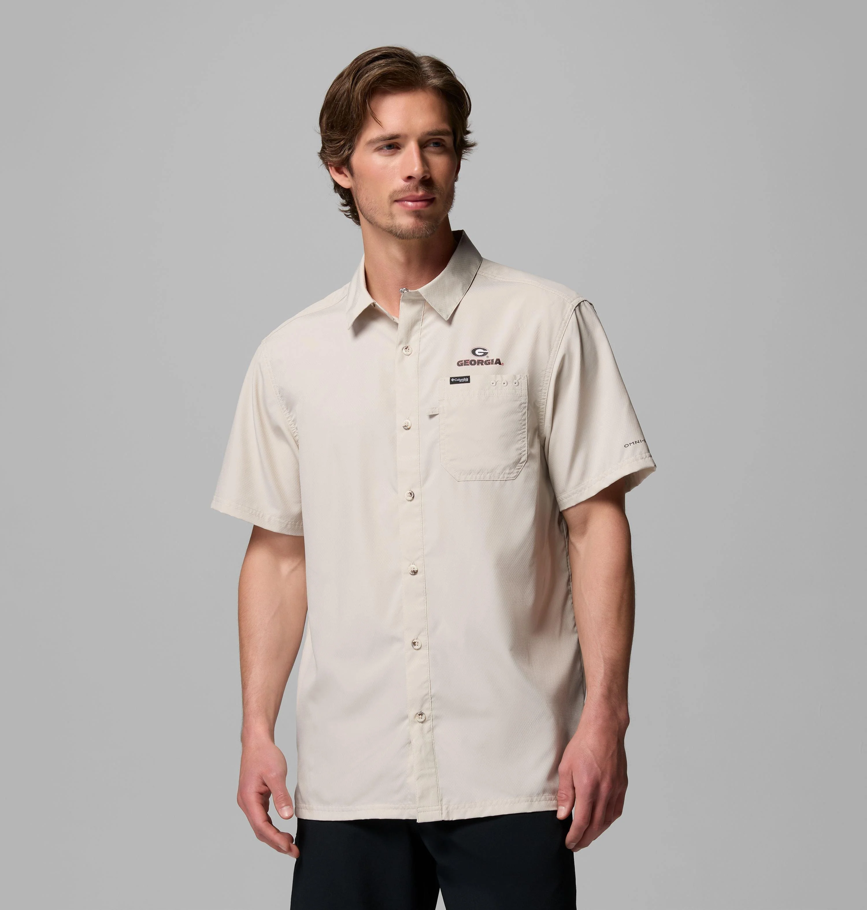 Men's Collegiate PFG Slack Tide Camp Shirt - Georgia - 1