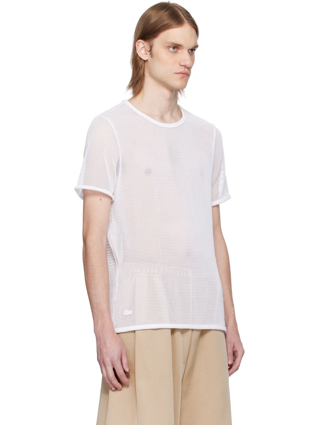 White Runway Mesh T-shirt - 2