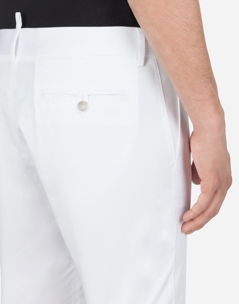 Stretch cotton bermuda shorts 4