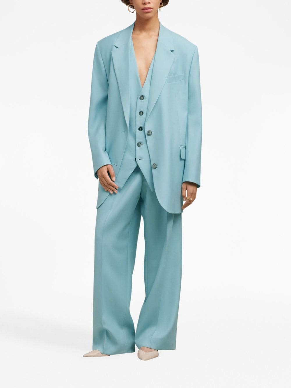 oversize single-breasted blazer - 2