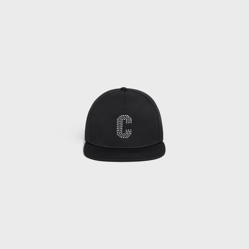 CELINE EMBROIDERED INITIAL SNAPBACK CAP IN COTTON outlook