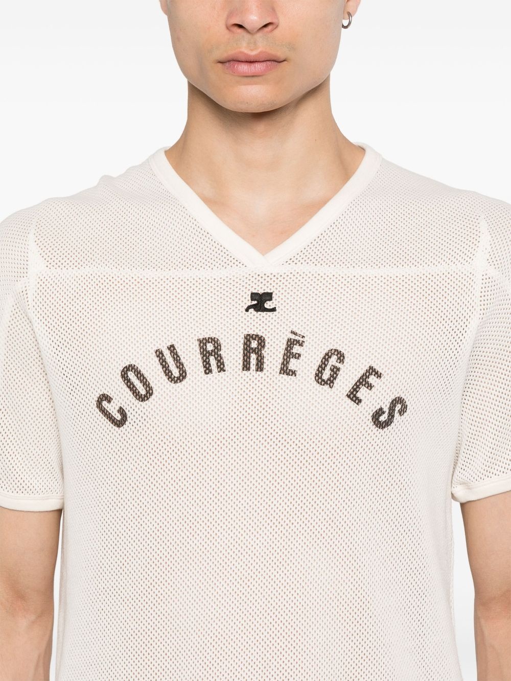 Baseball printed mesh T-shirt - 5