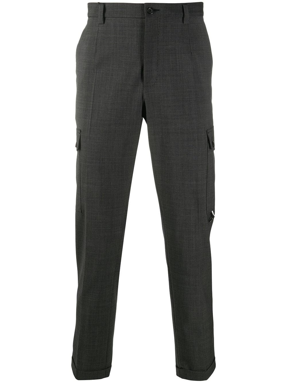 mid-rise cargo trousers - 1