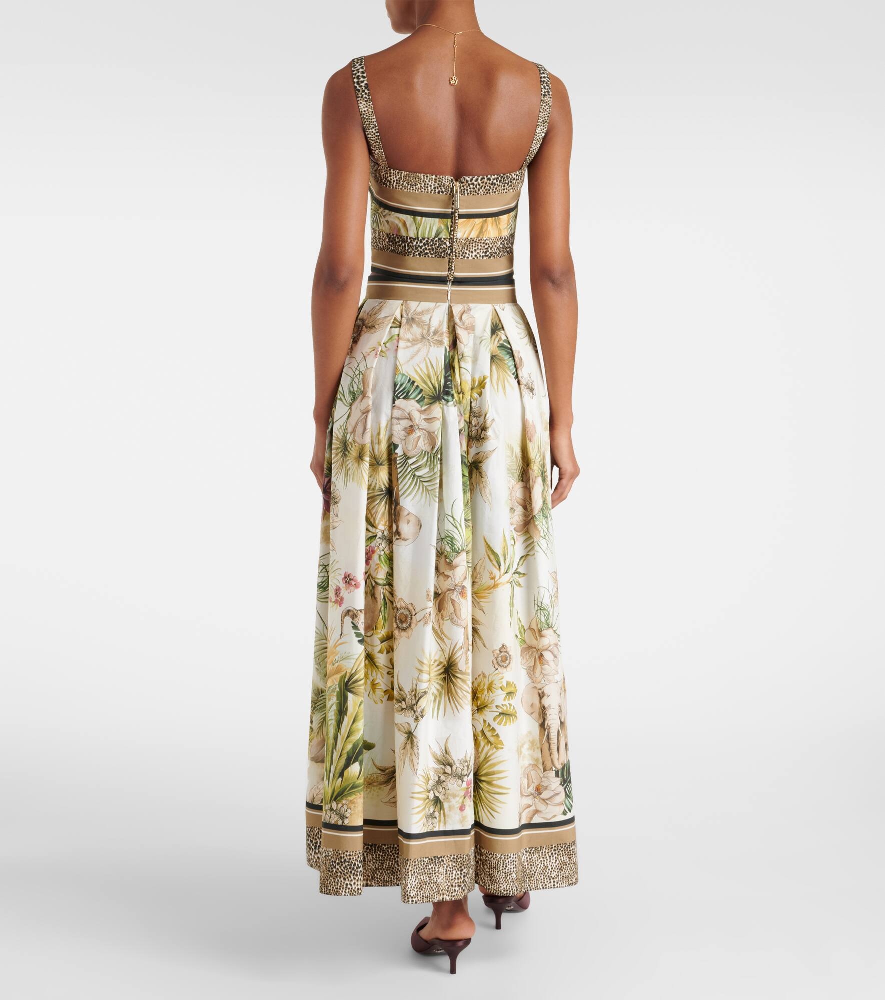 Printed cotton maxi skirt - 3