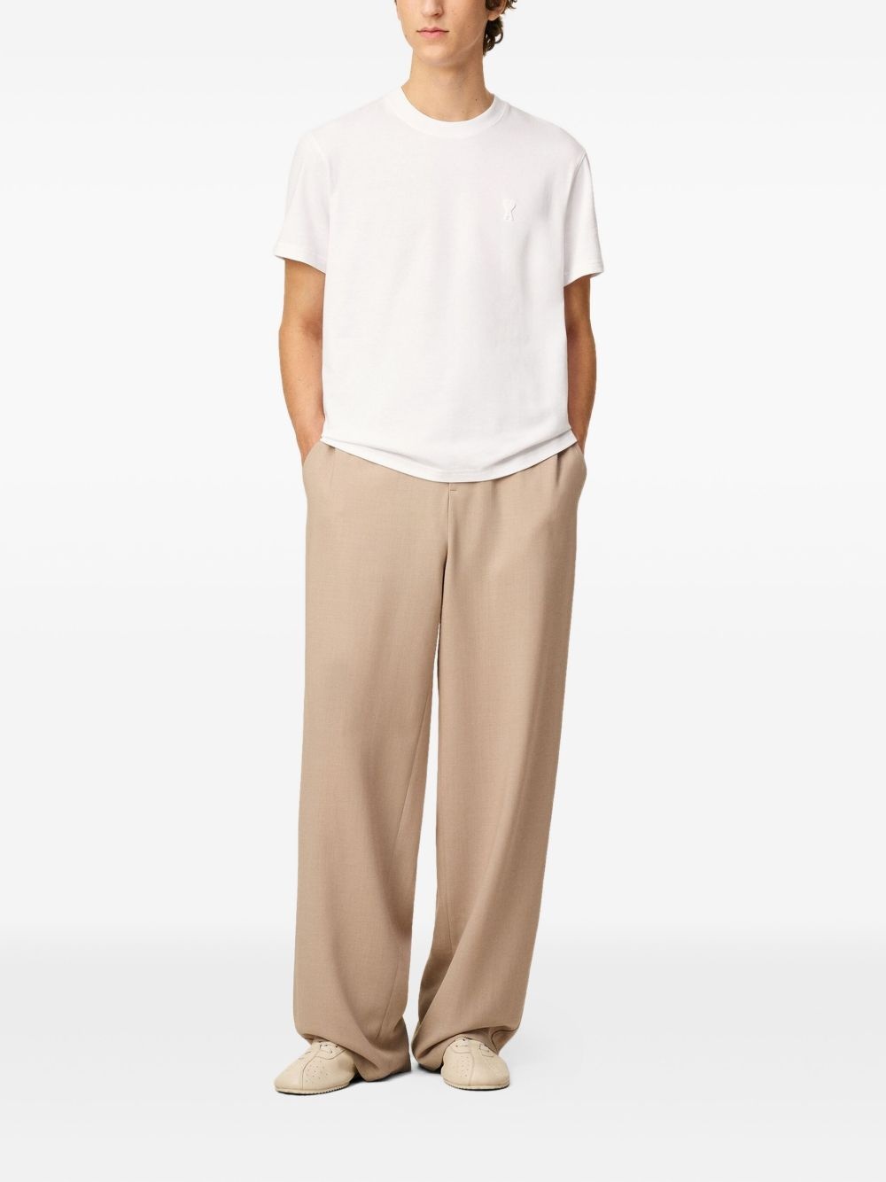 Ami de Coeur-motif organic cotton T-shirt - 7