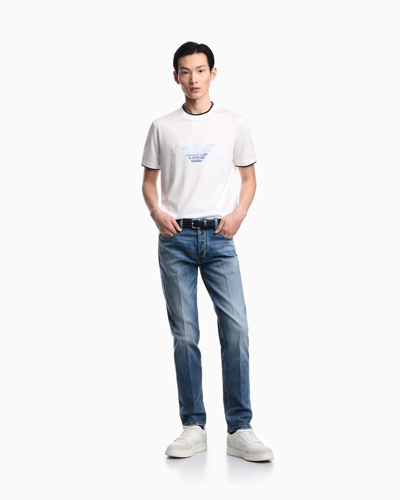 J75 SLIM-FIT, STONE-WASHED 8.6-OZ COMFORT STRETCH-DENIM JEANS 2