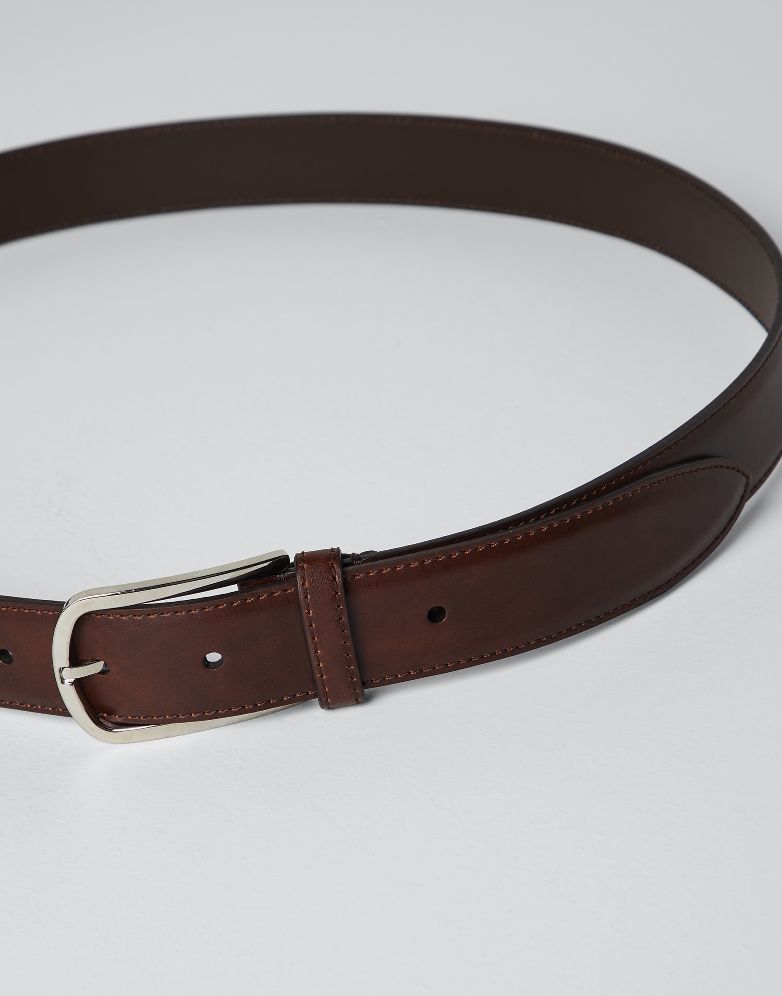 Formal calfskin belt with rounded buckle - 2