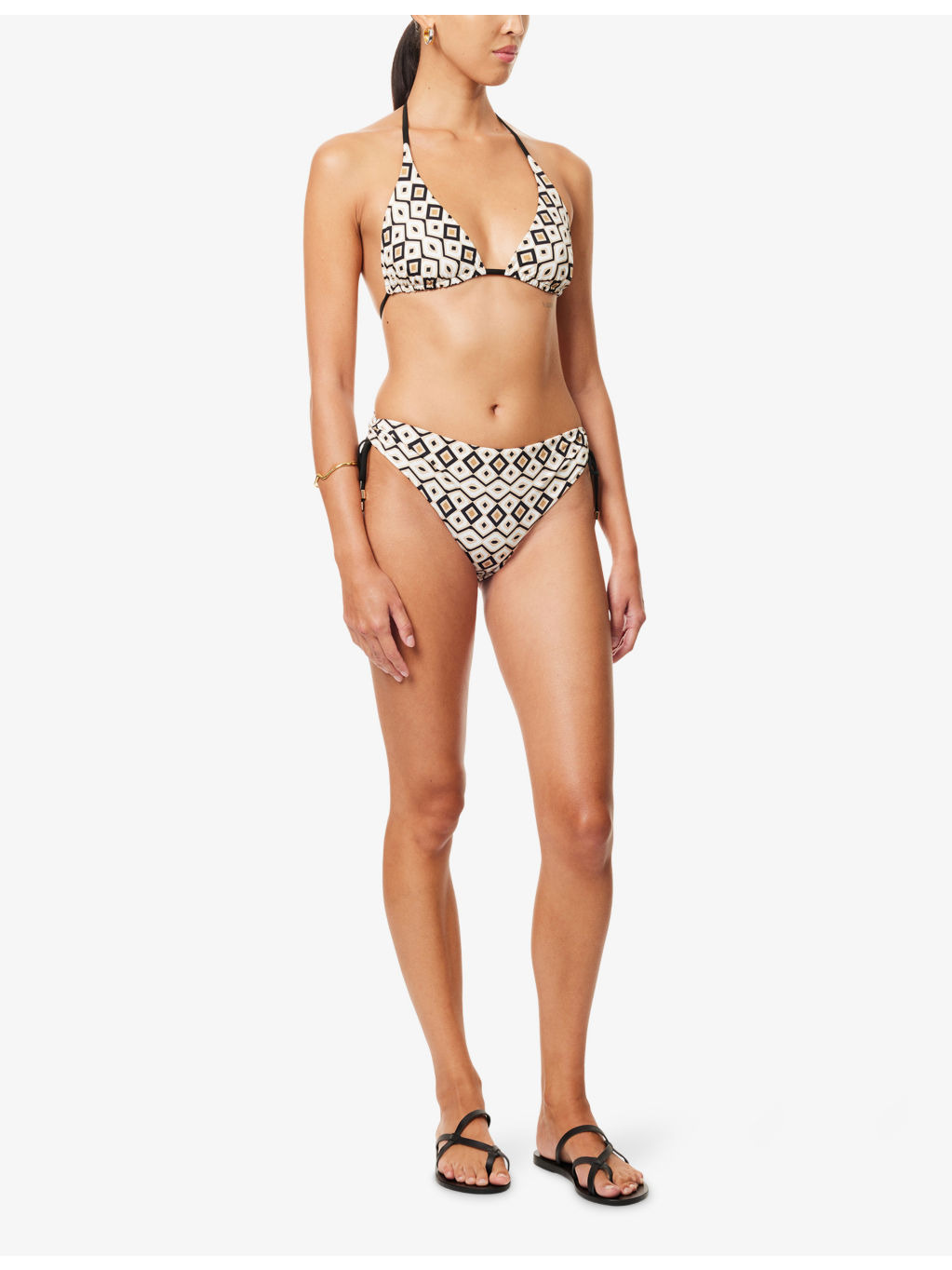 Santina Graphic-Pattern Bikini Bottoms - 2