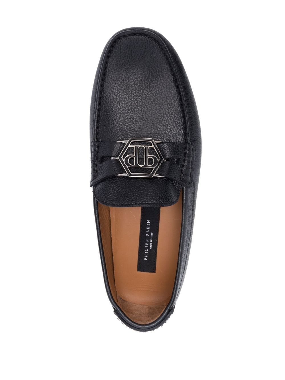 logo moccasin loafers - 4