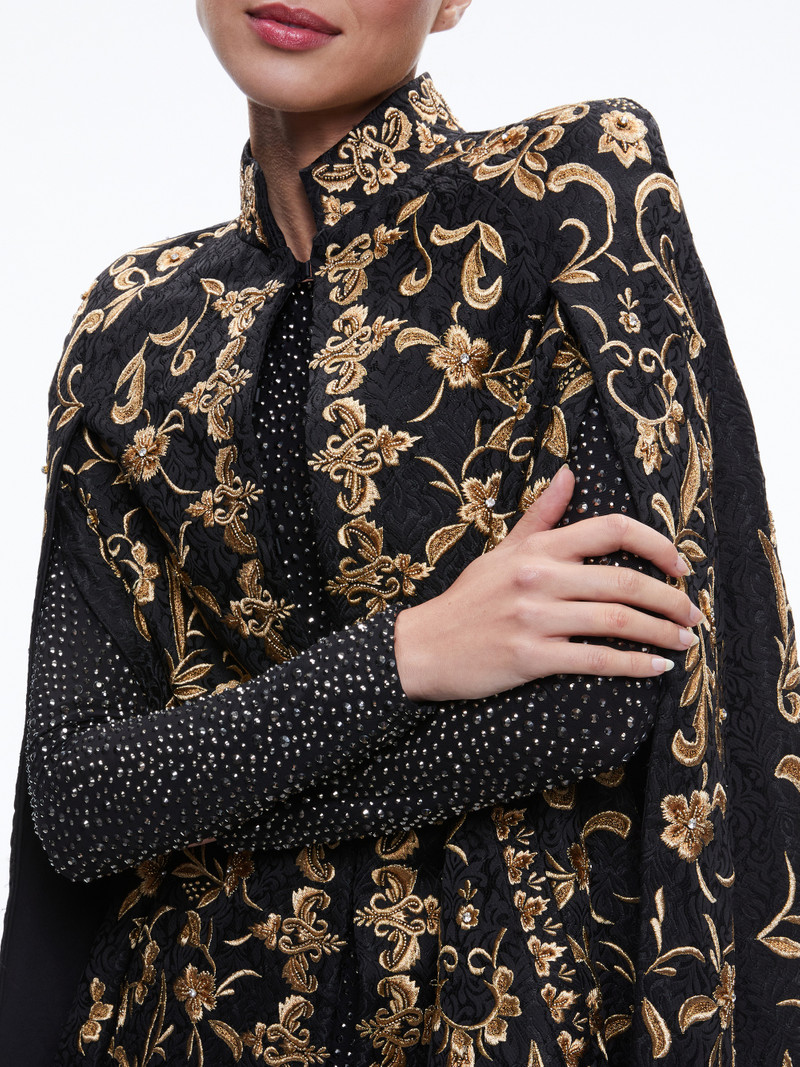 SOILA COLLARED MAXI CAPE 5