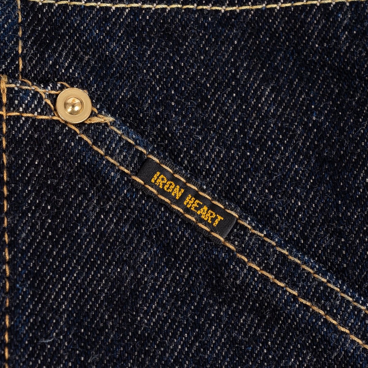 Iron Heart 21oz Japanese Selvedge Indigo Denim Double Knee Overalls