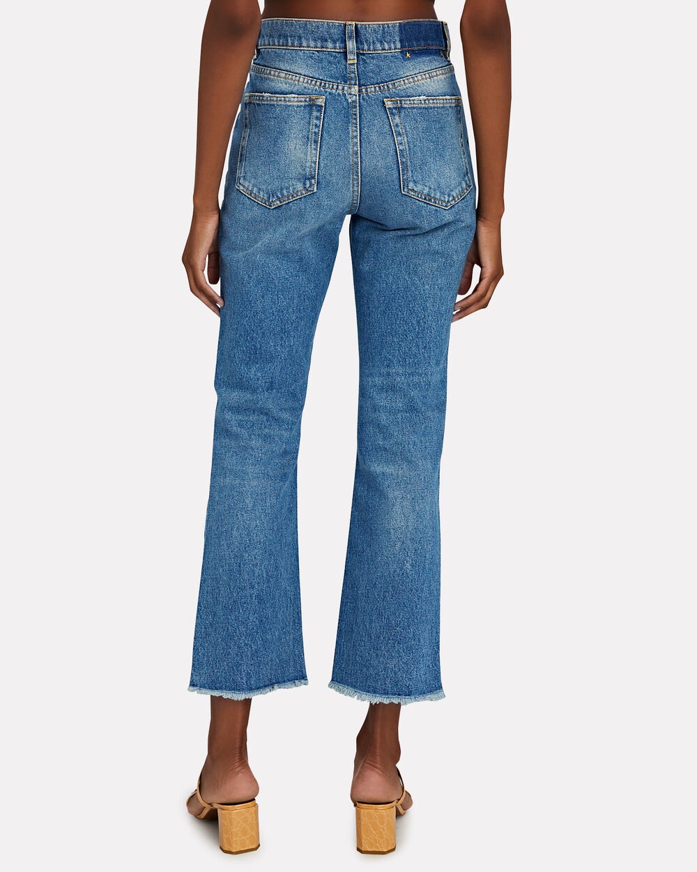 High-Rise Cropped Flare Jeans - 5