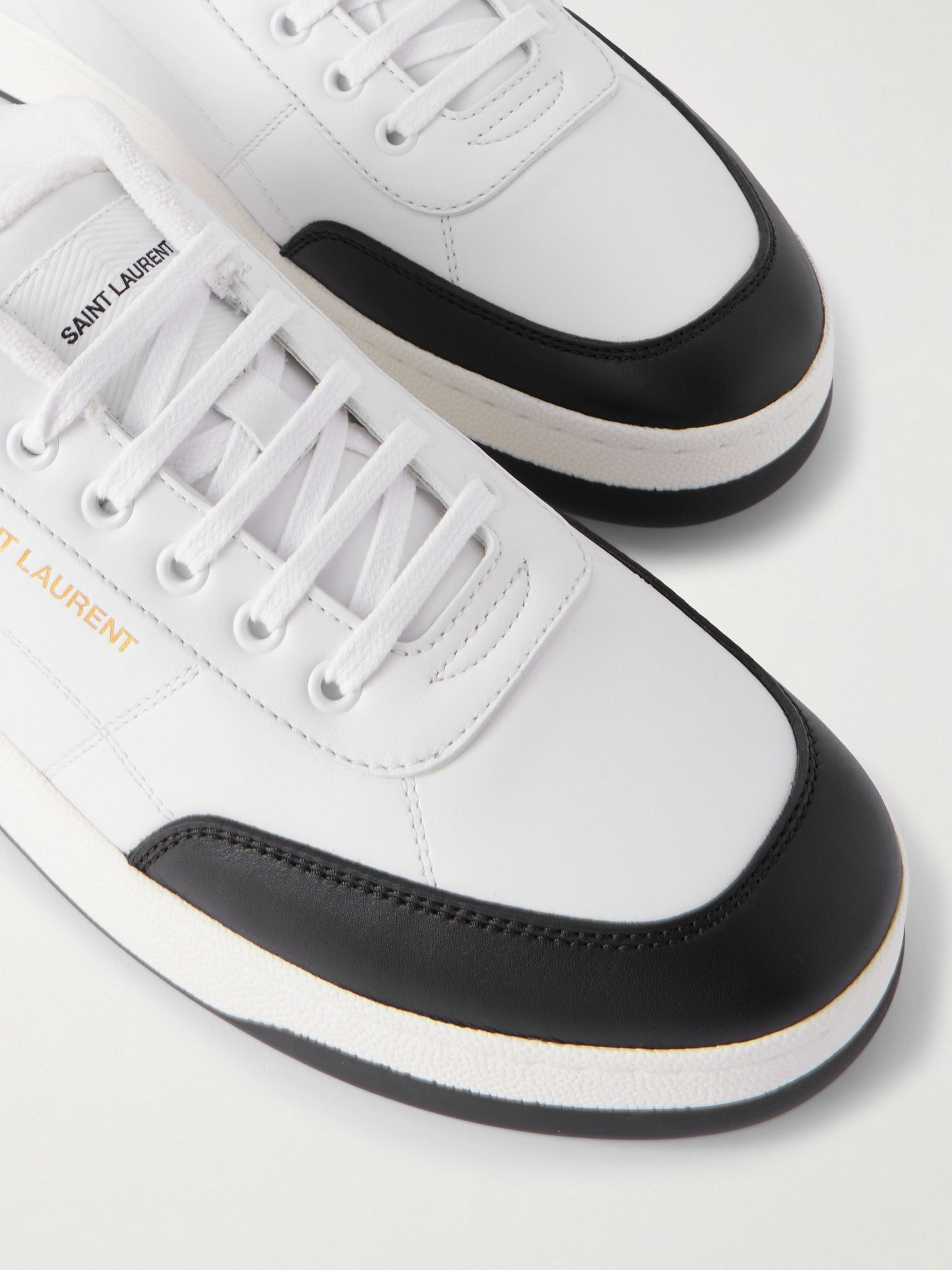 SL/61 Two-Tone Leather Sneakers White - 5
