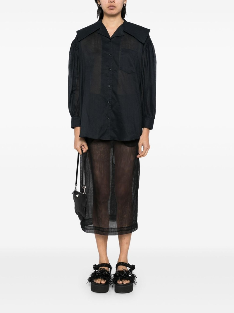 Simone Rocha sailor-collar puff-sleeves shirt outlook