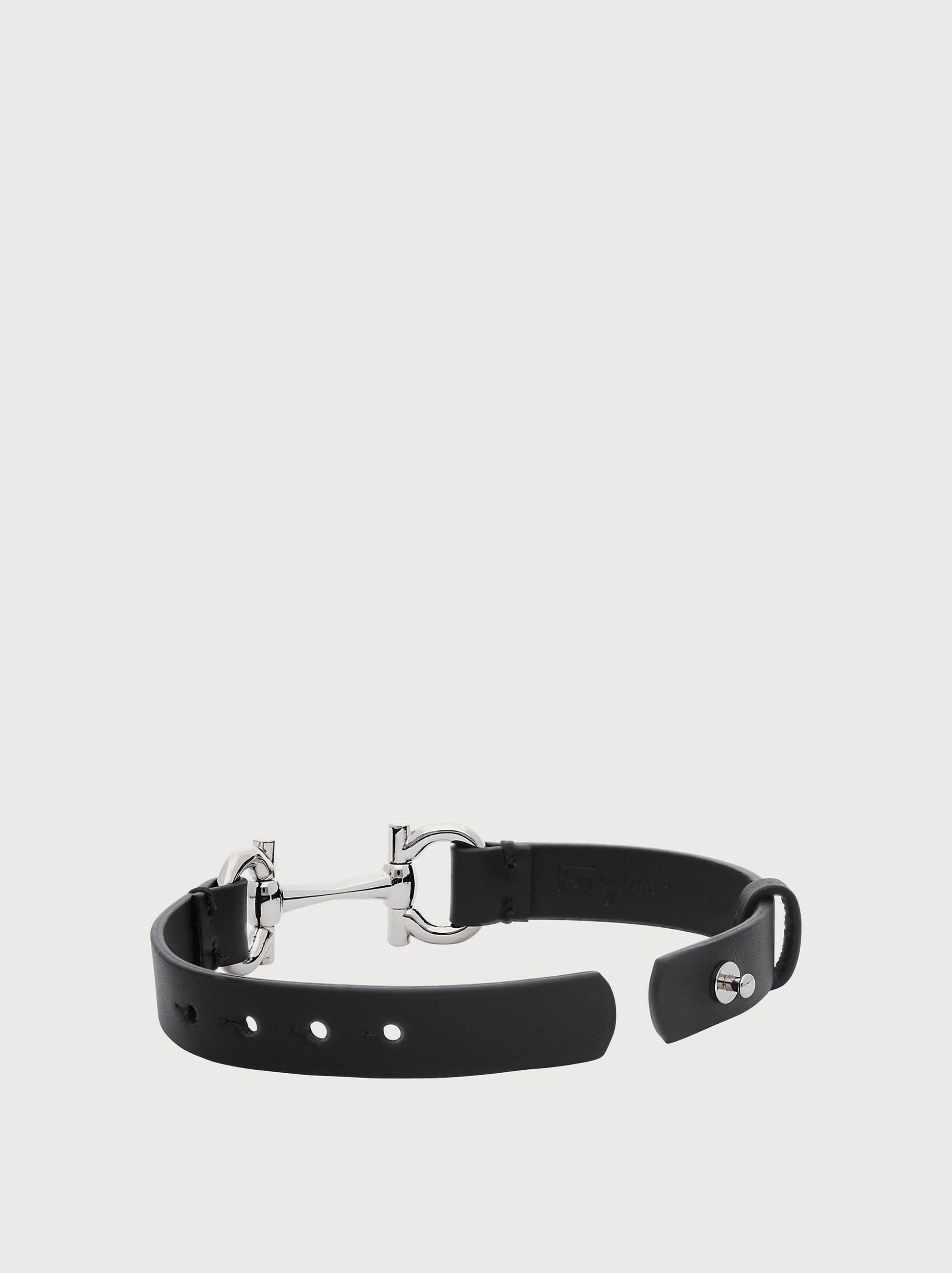 Leather horse bit bracelet - 2