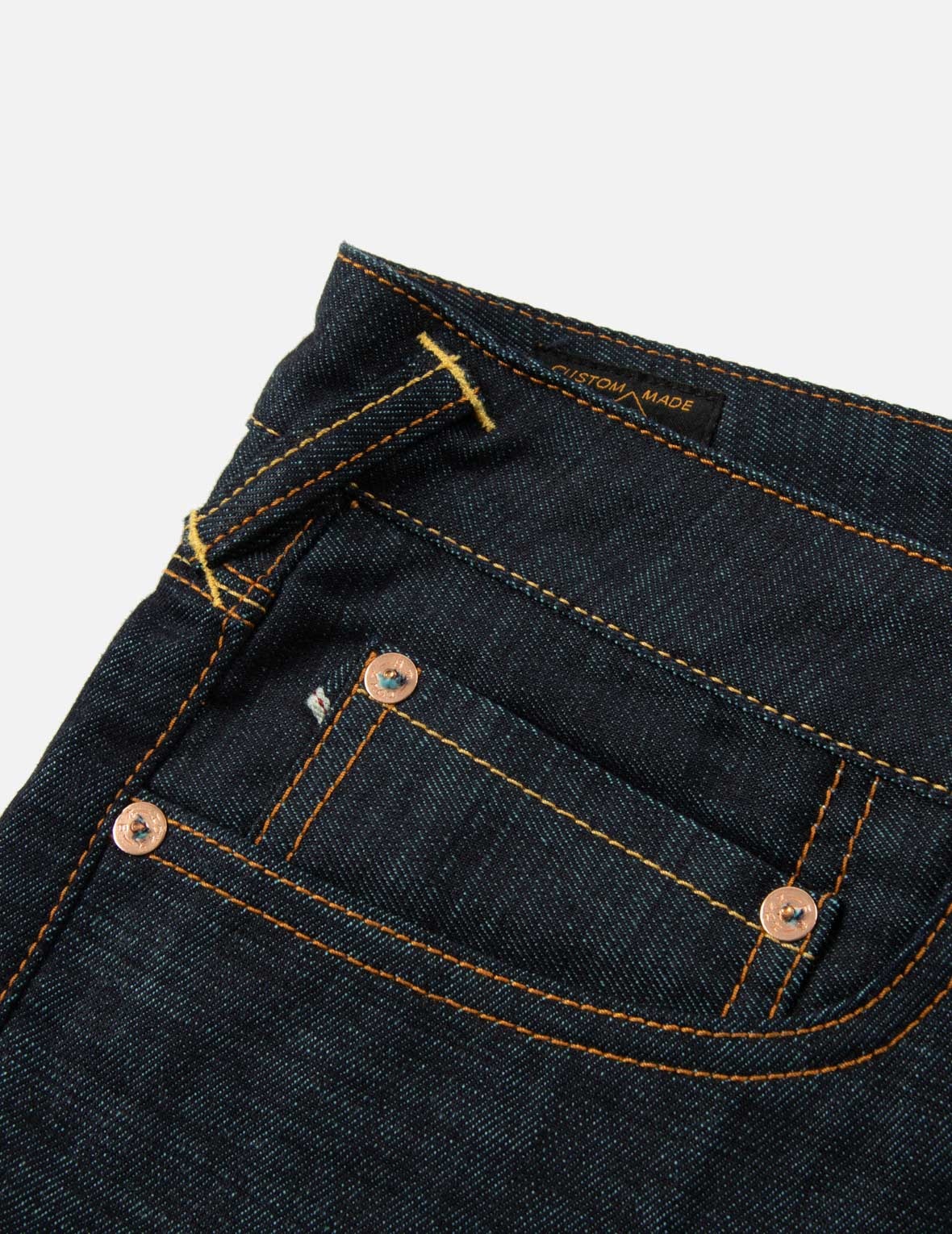 Sashiko Pattern Pockets Carrot Fit Jeans #2017 - 9