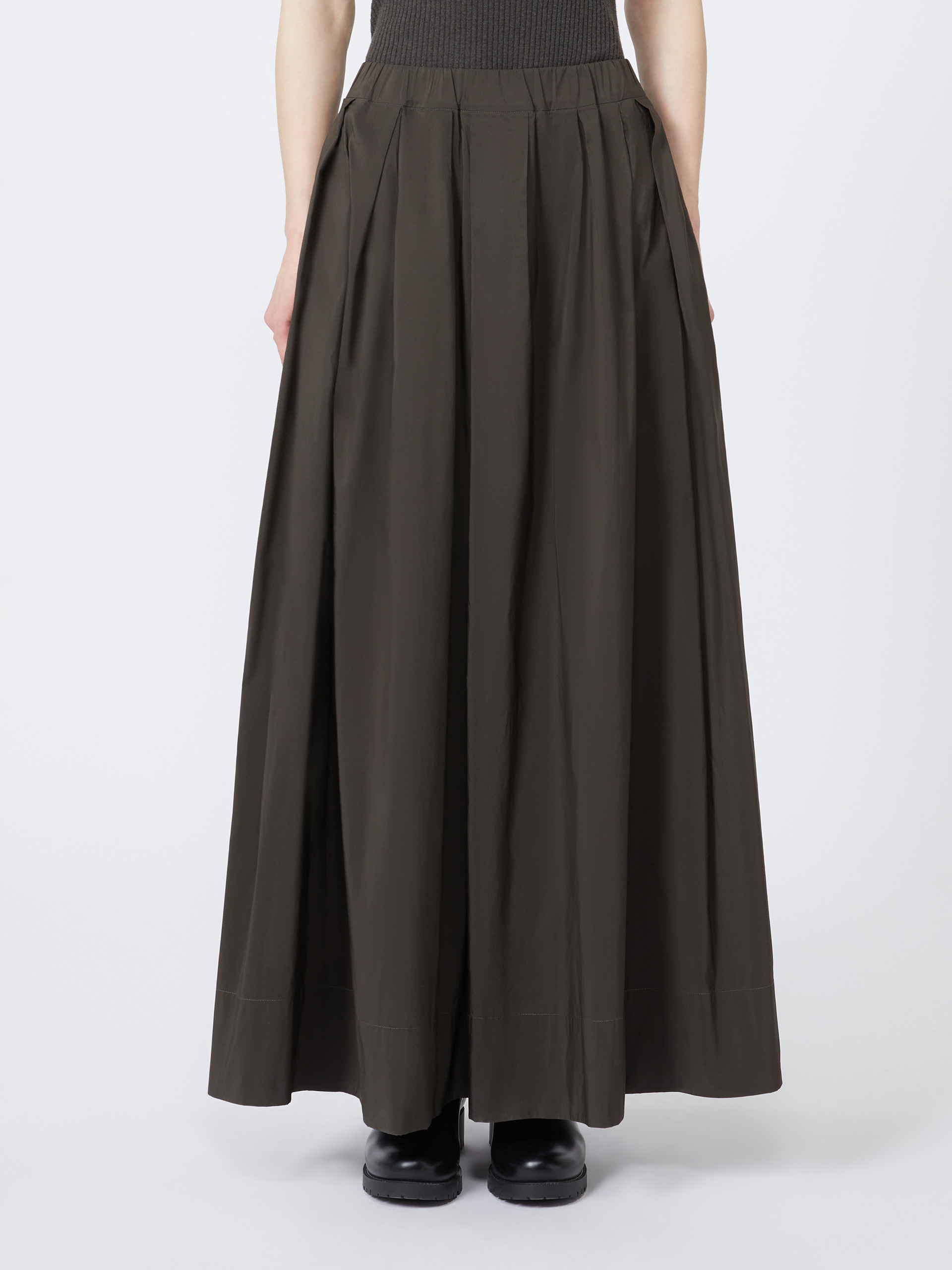 ALOE Cotton micro faille skirt - 3