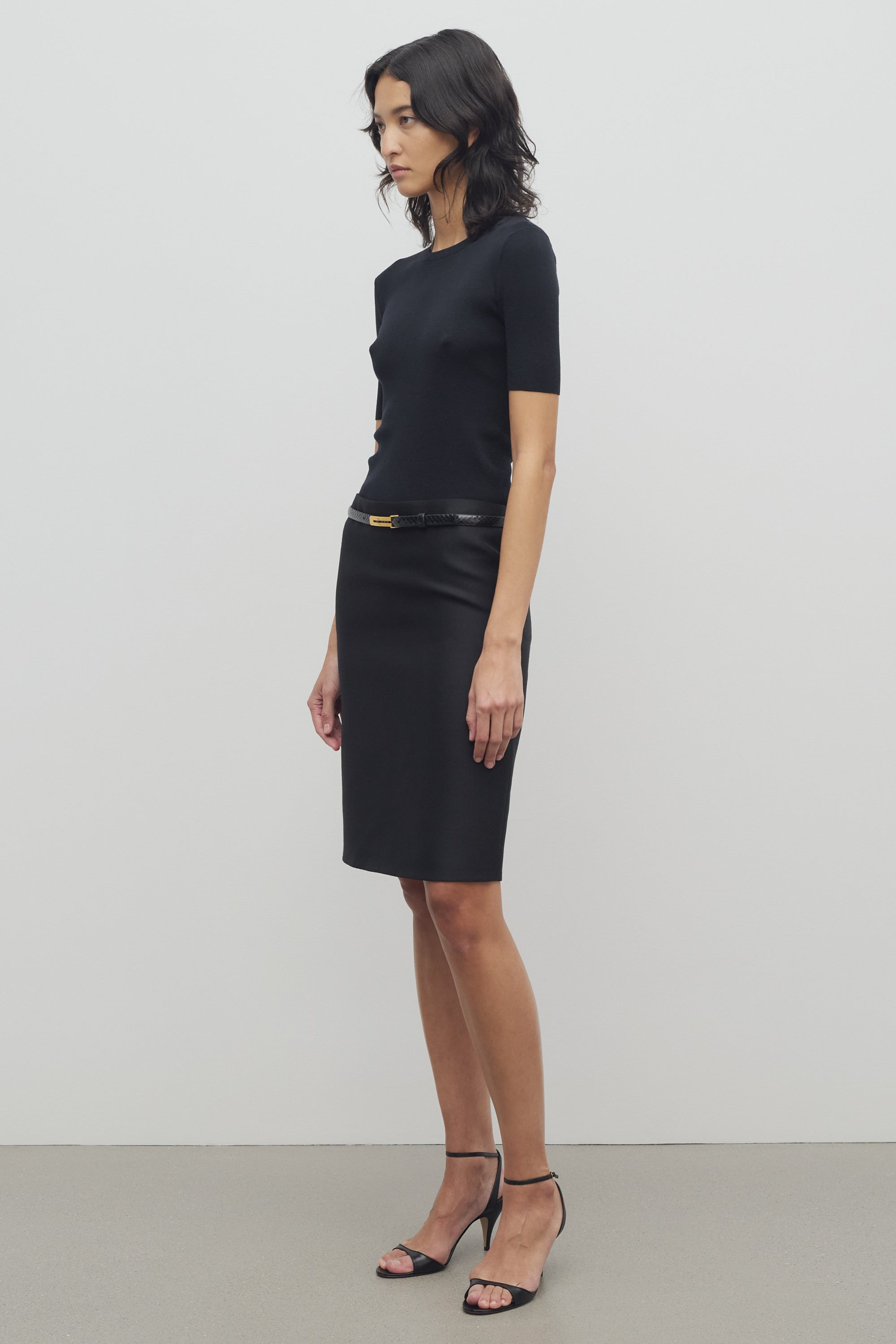 Sarto Skirt in Wool and Silk - 5