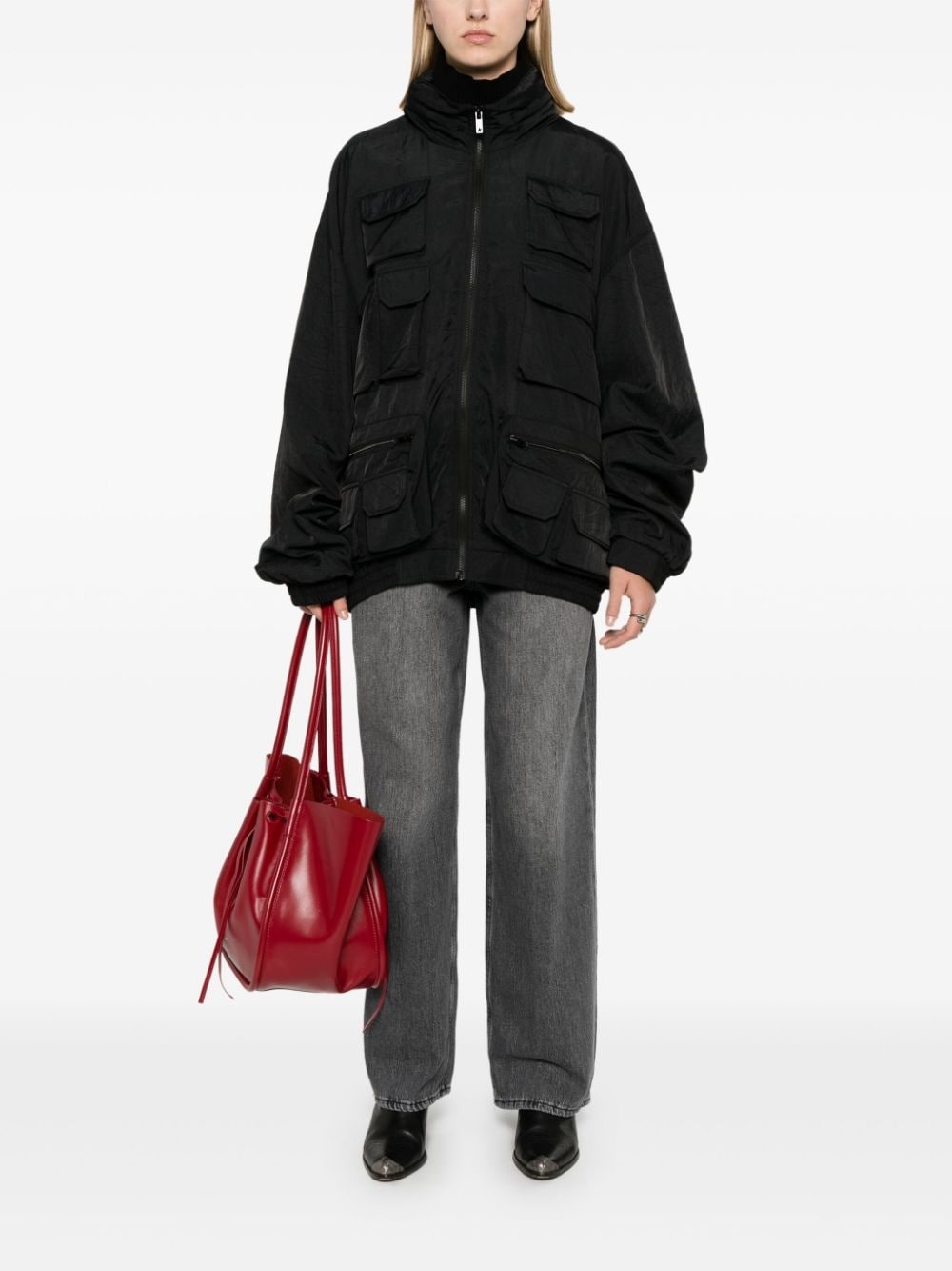 hooded cargo windbreaker - 2