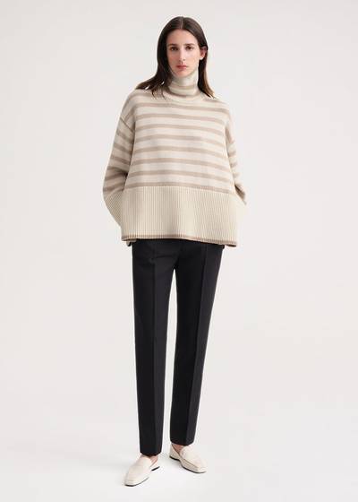 Totême Signature stripe turtleneck sand dune stripe outlook