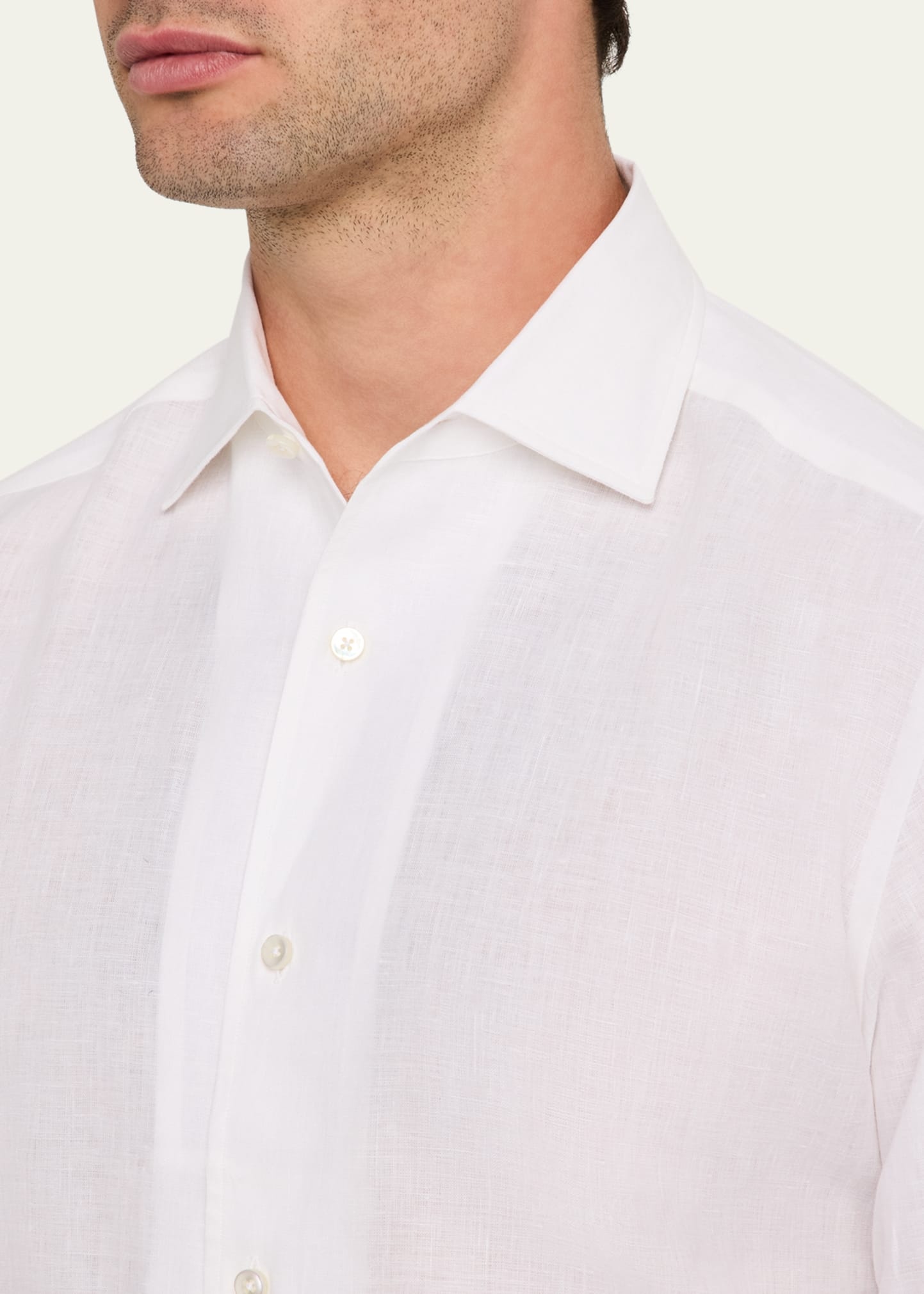 Men's Oasi Lino Casual Button-Down Shirt - 5