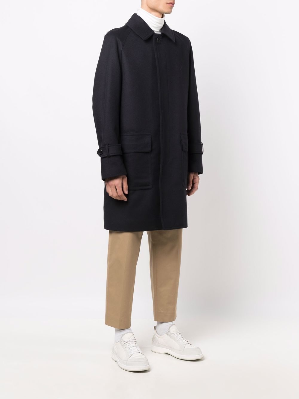 Arnhall single-breasted mid-length coat - 3