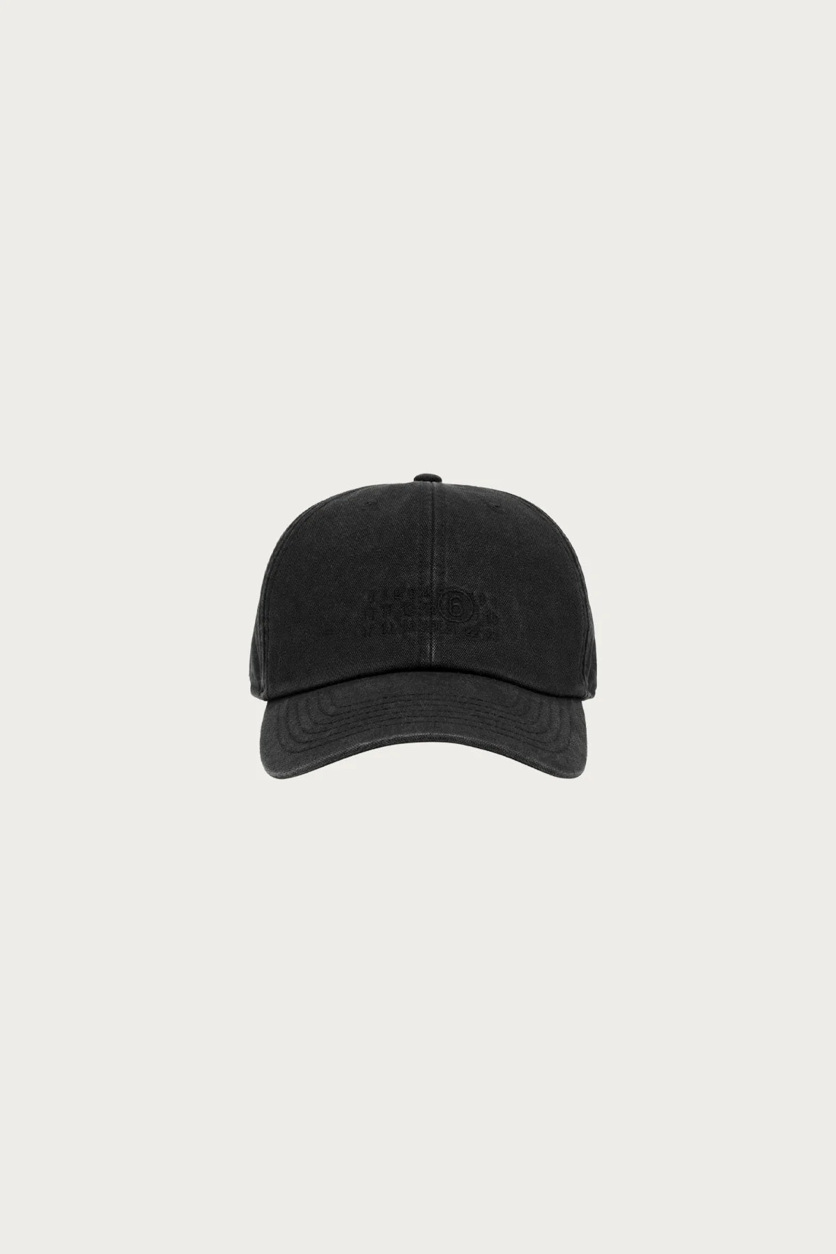 Numerals Hat - Black Canvas - 1
