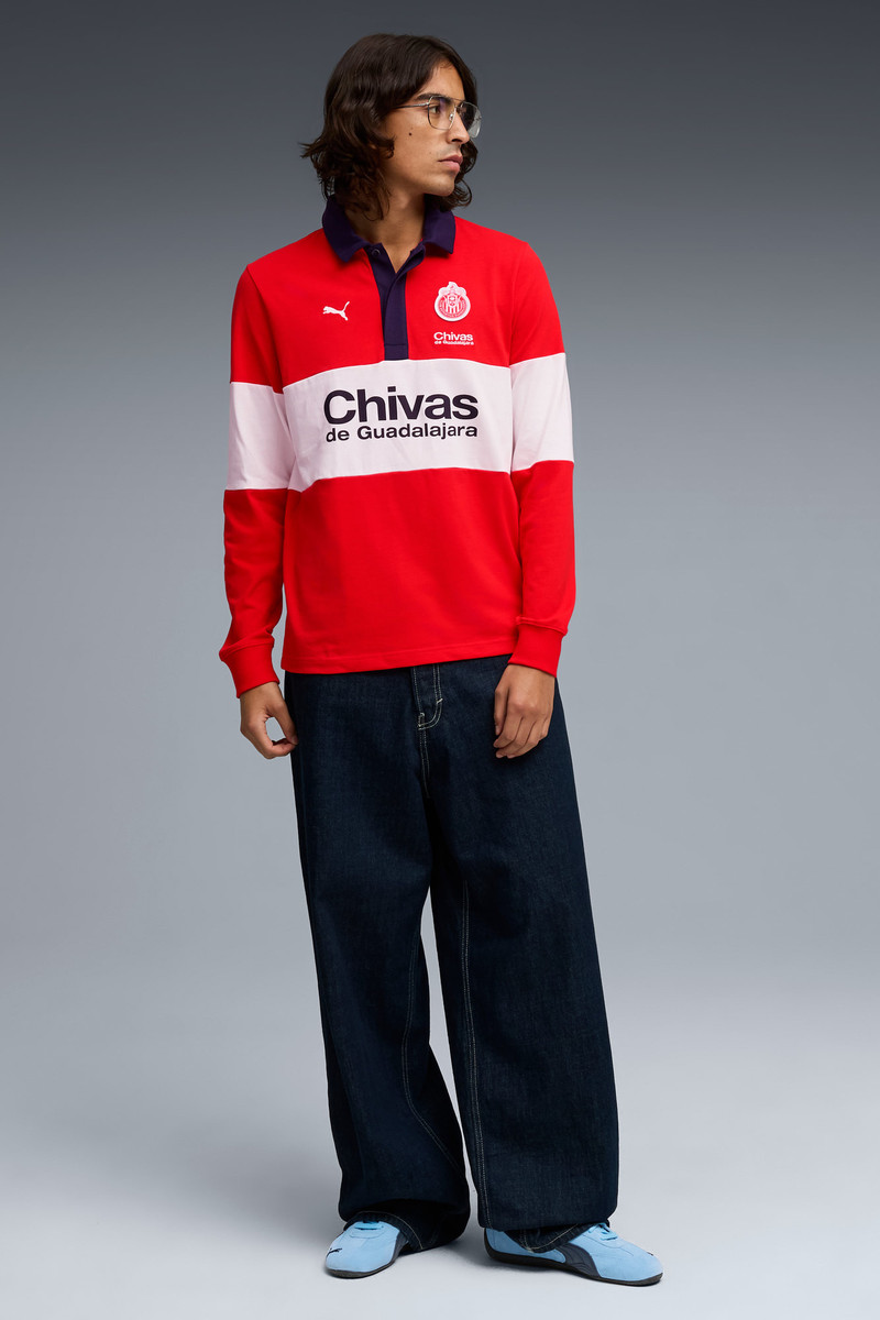Chivas Men's Long Sleeve Rugby Polo 5