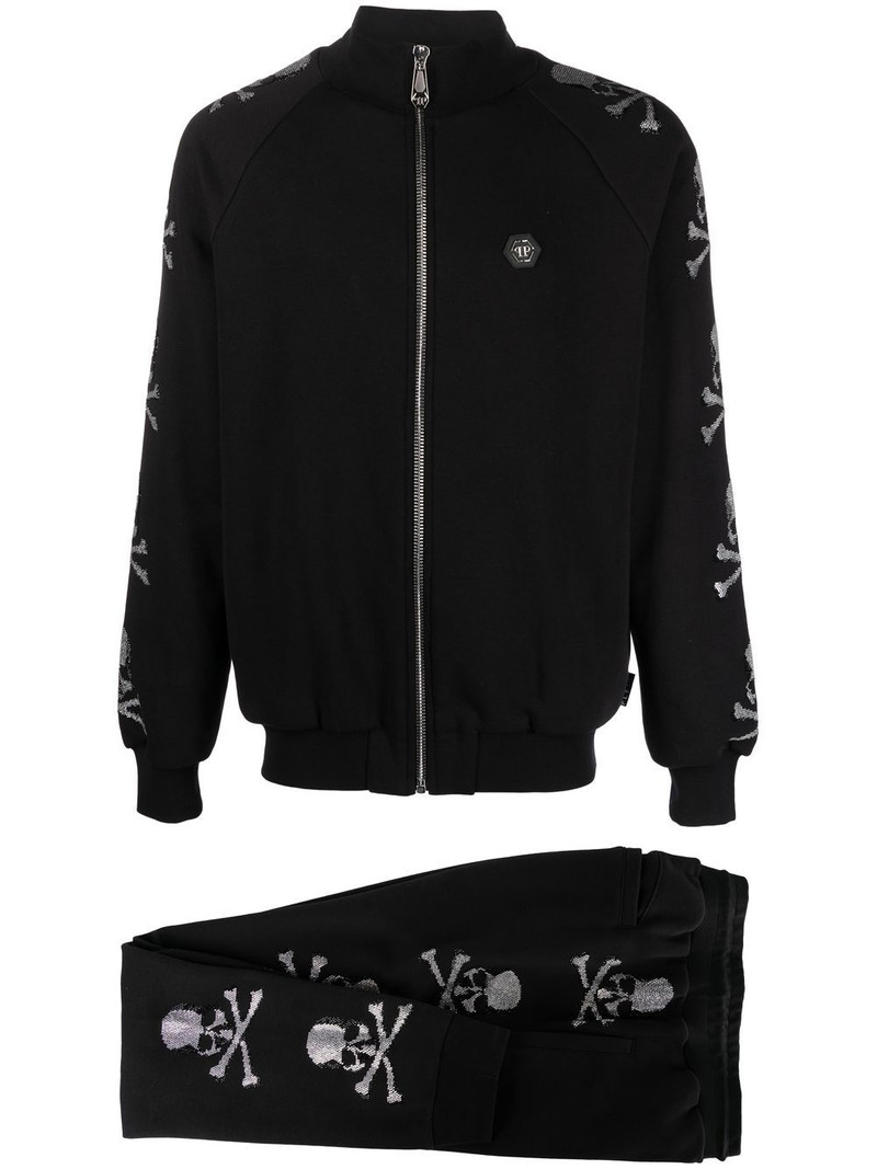 skull-motif track jacket 1