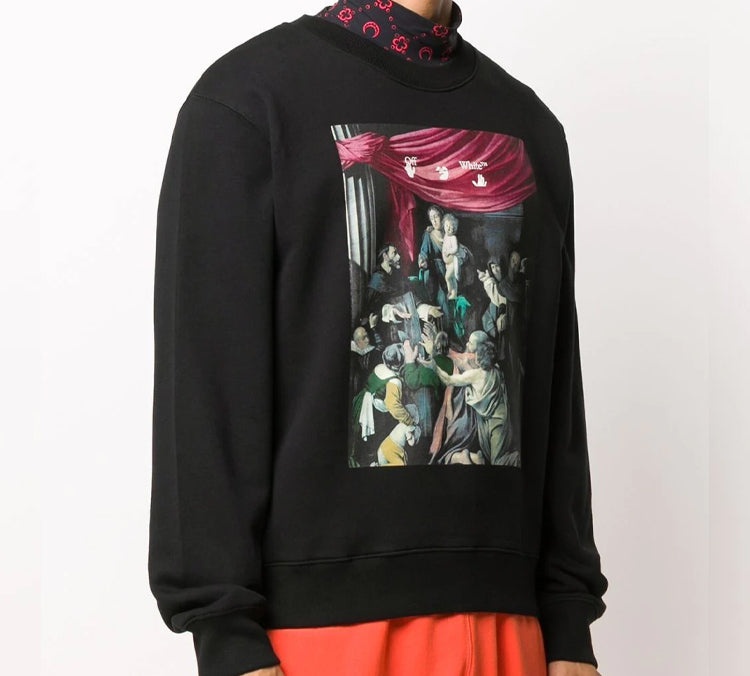 Off-White FW20 Caravaggio Painting Sweater OMBA025E20FLE0041010 - 3