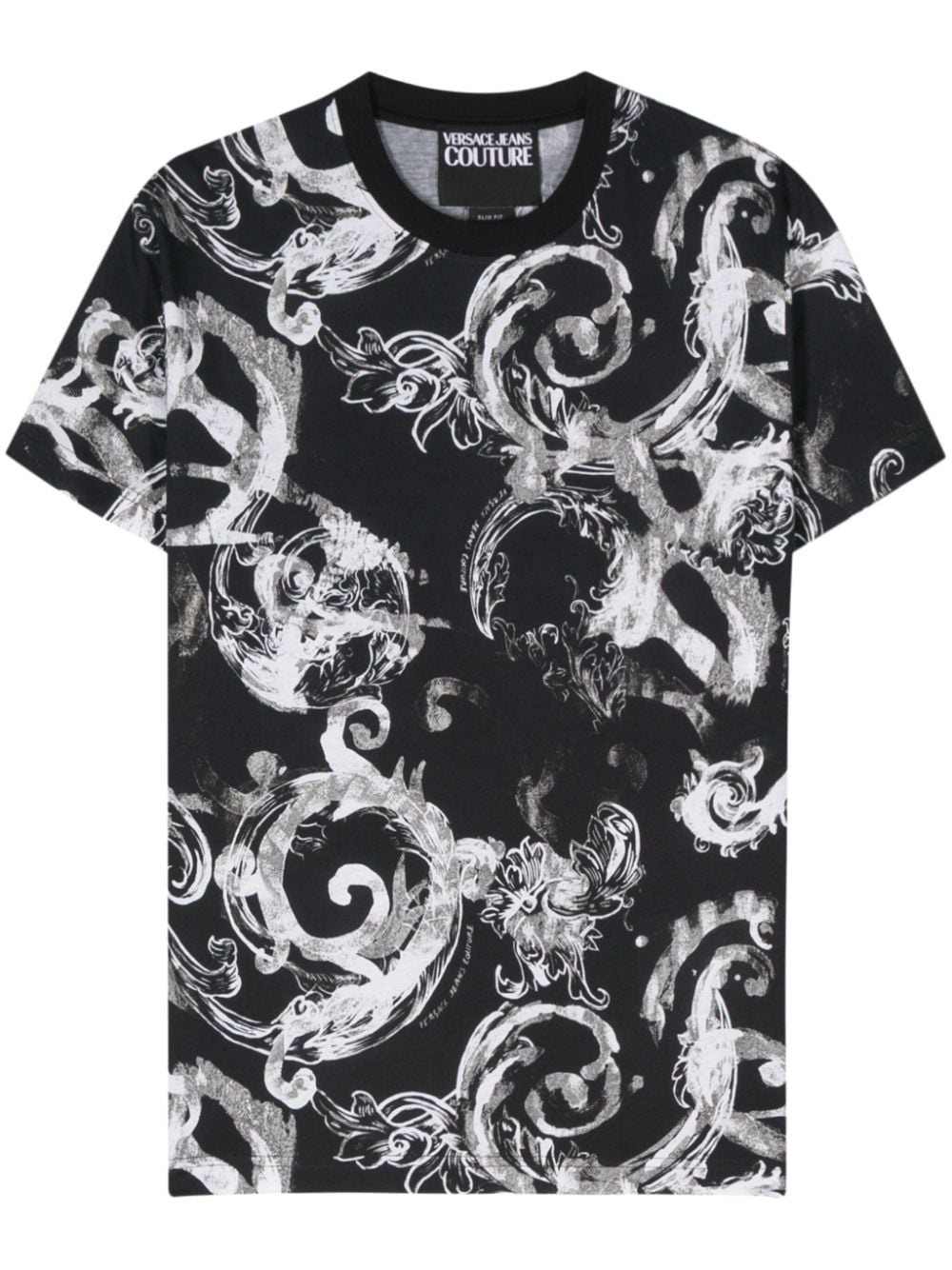 Baroque-print cotton T-shirt - 1