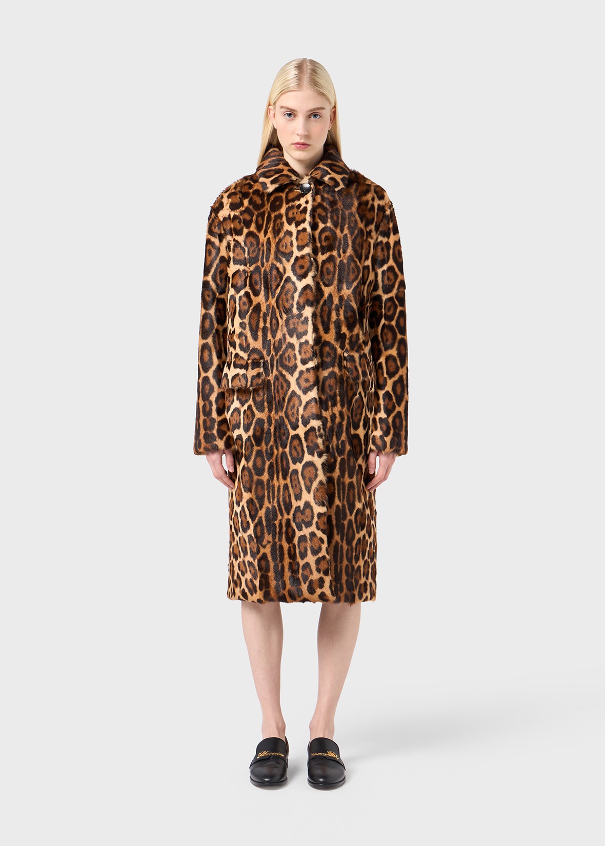 ANIMALIER PRINT FUR COAT - 3