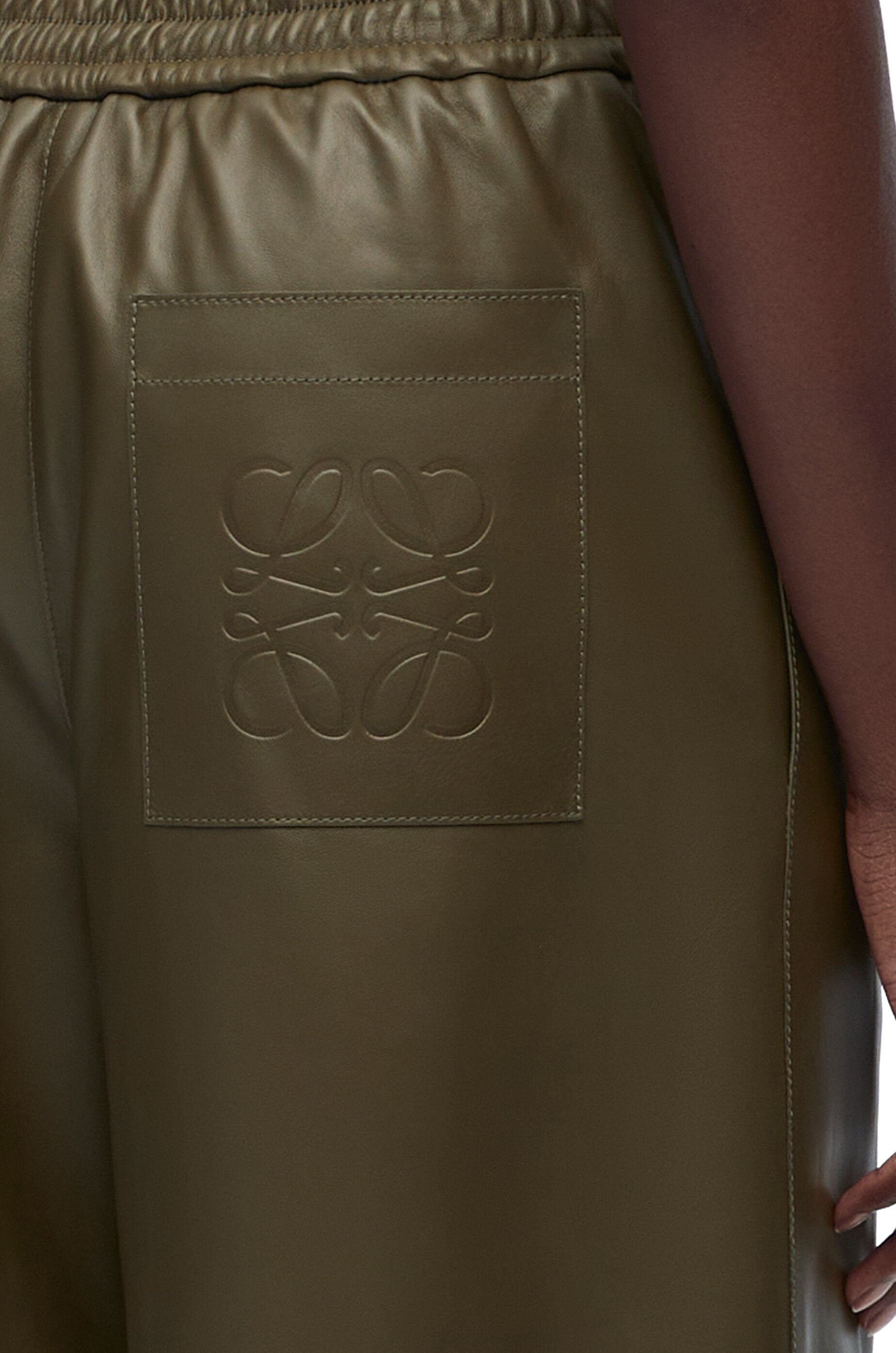 Cropped trousers in nappa lambskin - 5