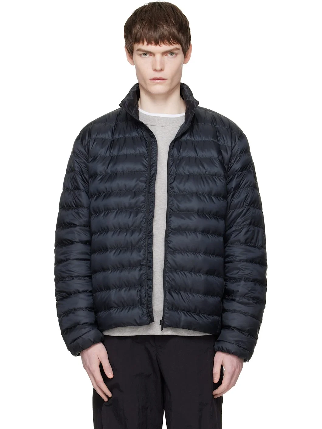 Black Stratus Down Jacket - 1