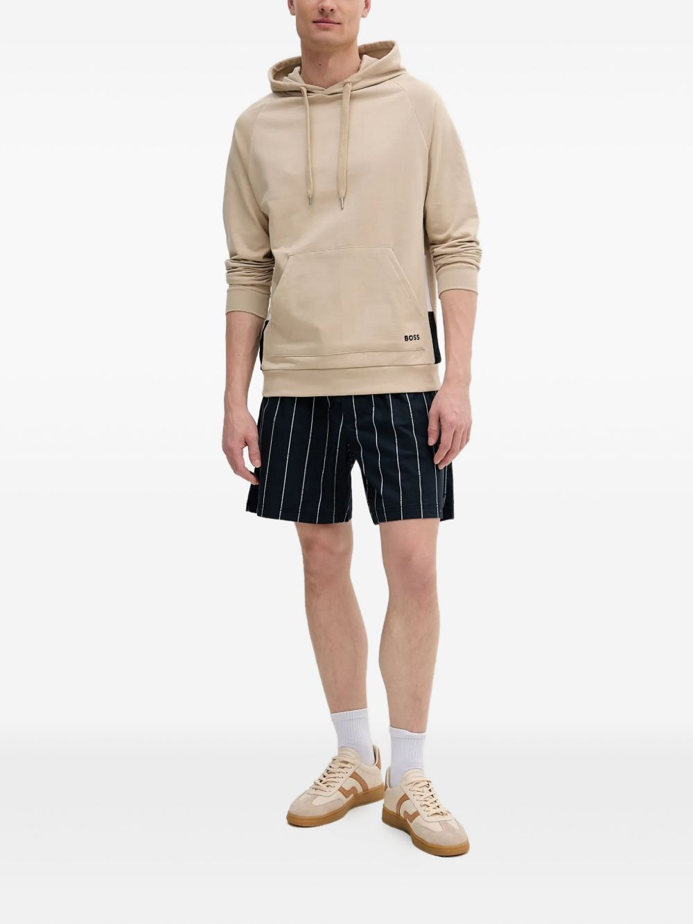 panelled hoodie - 2