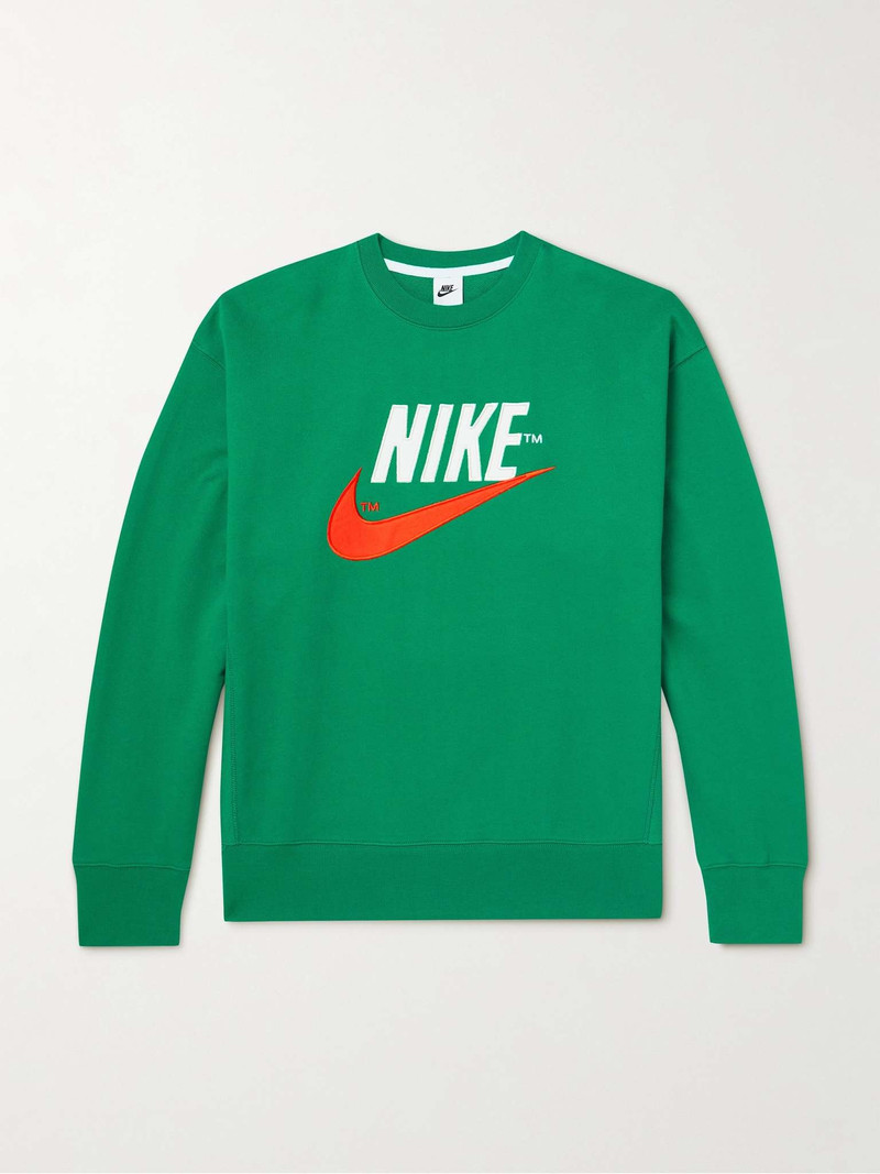 NSW Logo-Embroidered Cotton-Jersey Sweatshirt - 1