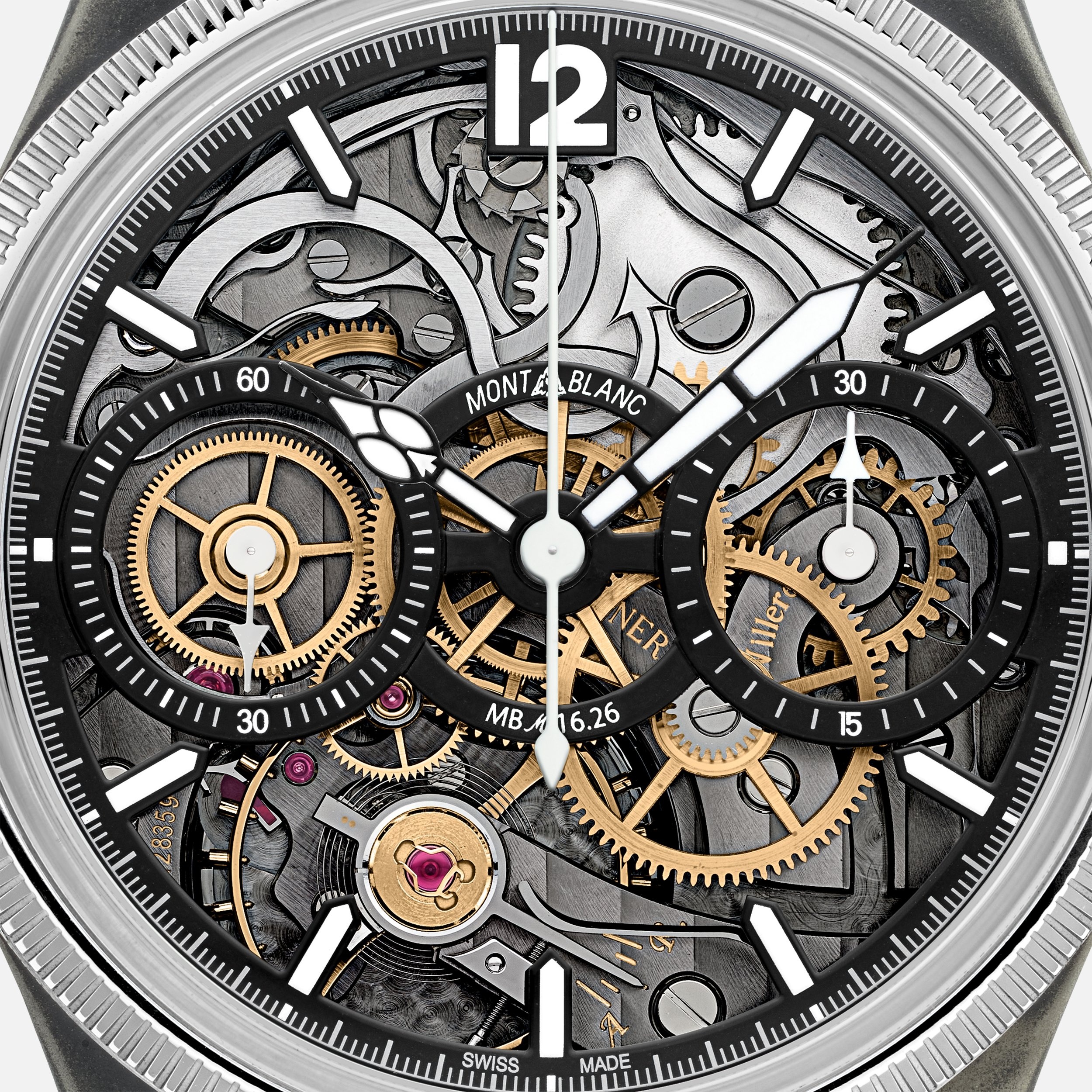 Montblanc 1858 The Unveiled Secret Minerva Monopusher Chronograph Limited Edition - 88 pieces - 5