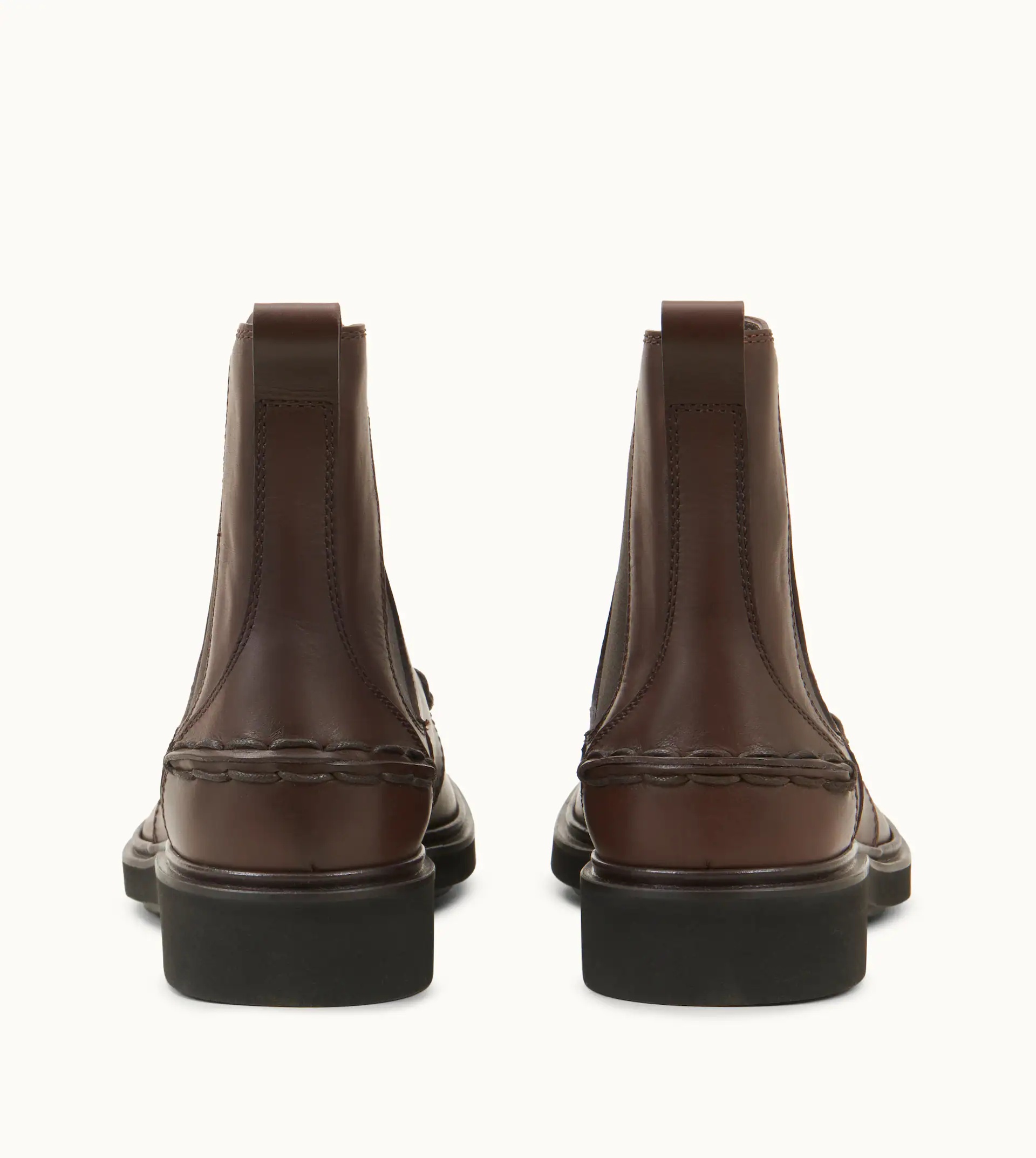 CLINT ANKLE BOOTS IN LEATHER - BROWN - 3