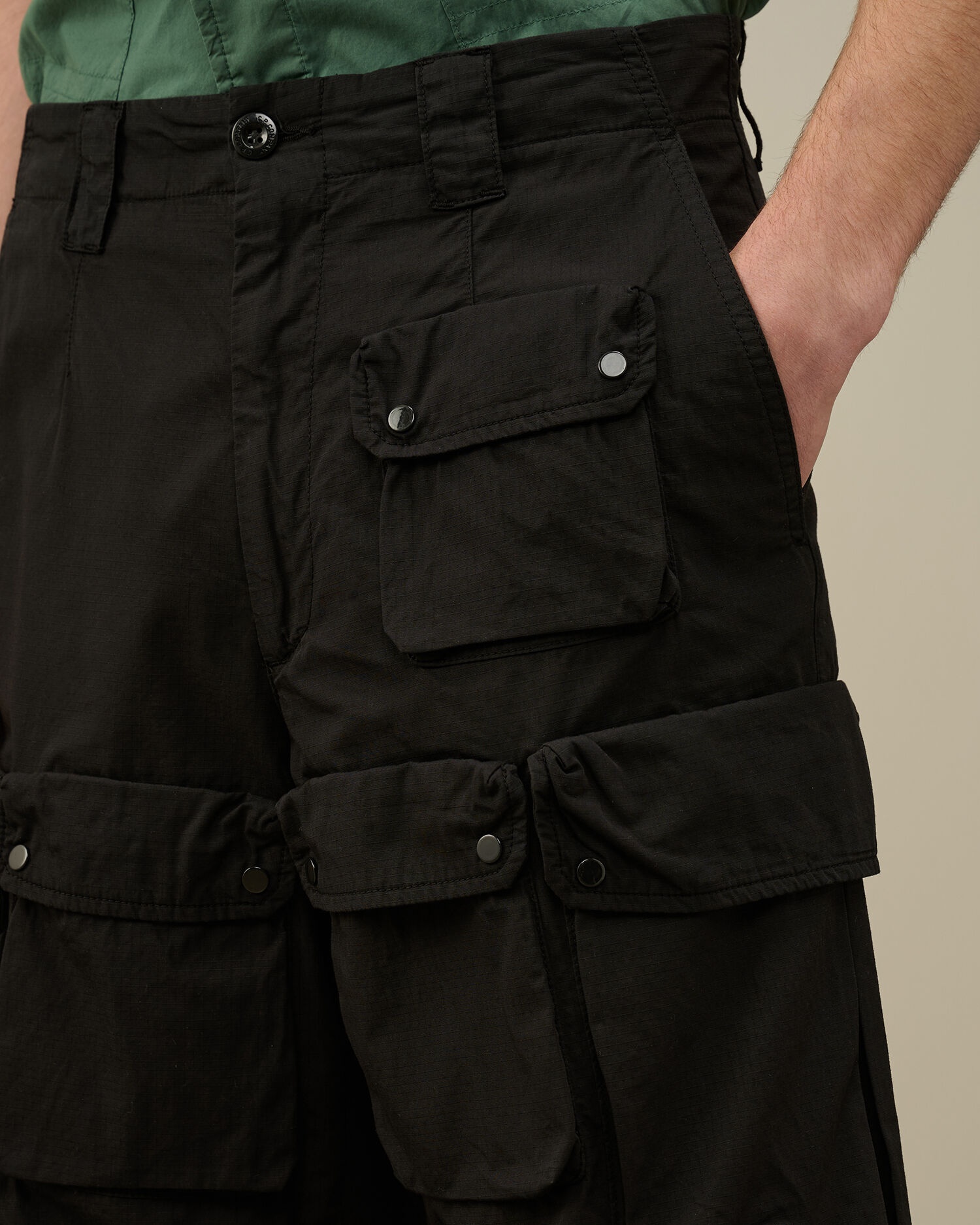 Rip-Stop Loose Utility Cargo Pants - 4