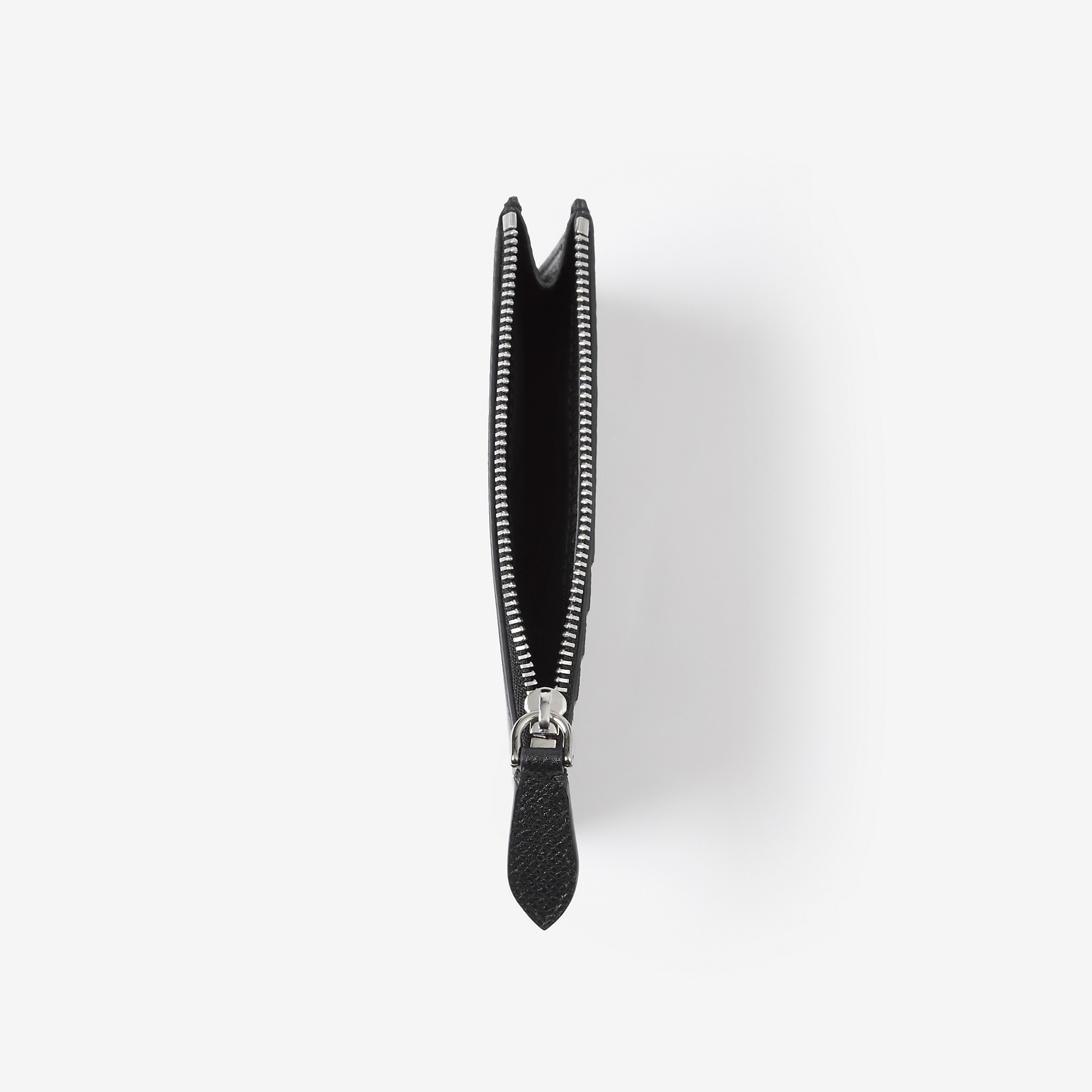 Grainy Leather TB Zip Card Case - 2