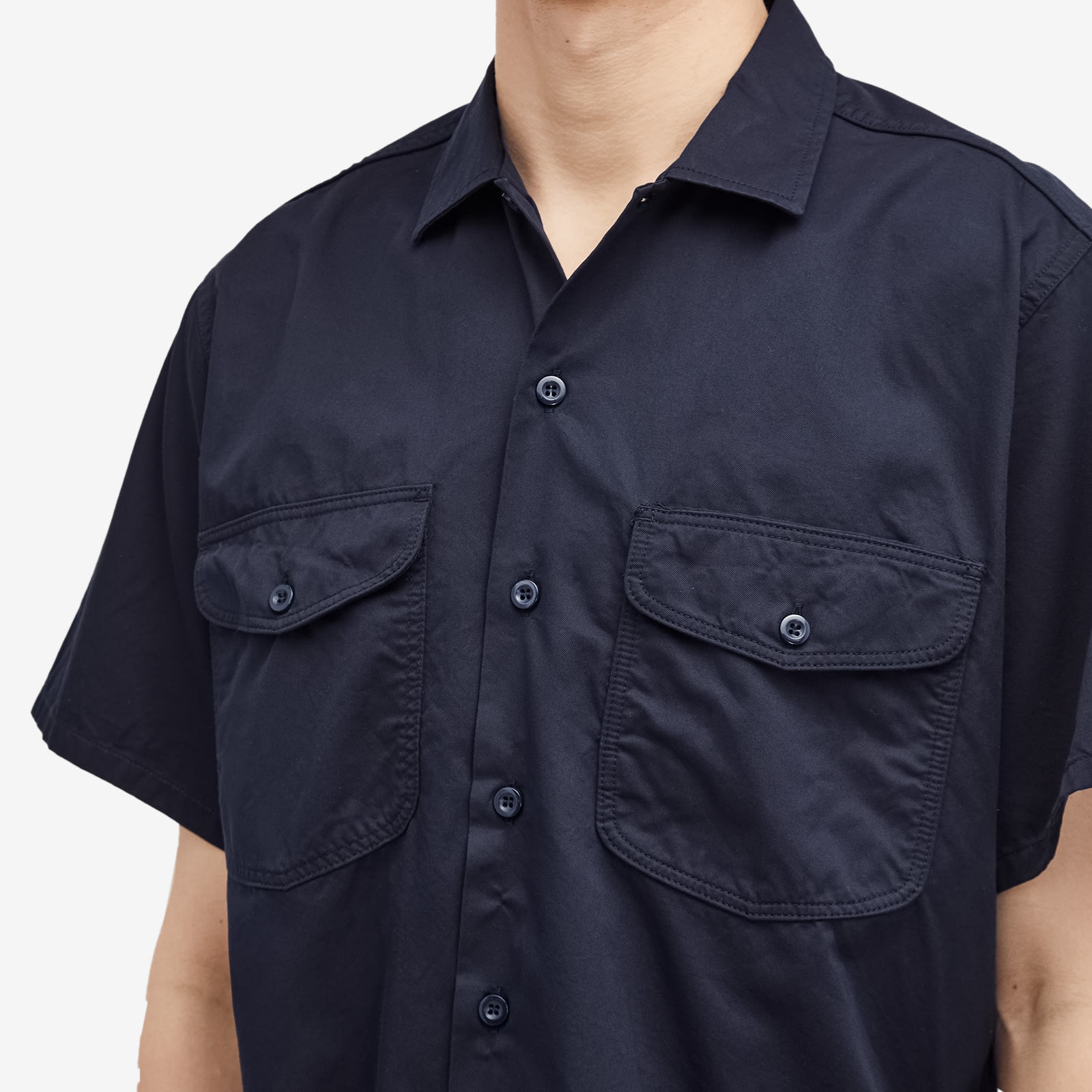 BEAMS PLUS Beams Plus WORK Twill Short Sleeve Shirt | REVERSIBLE