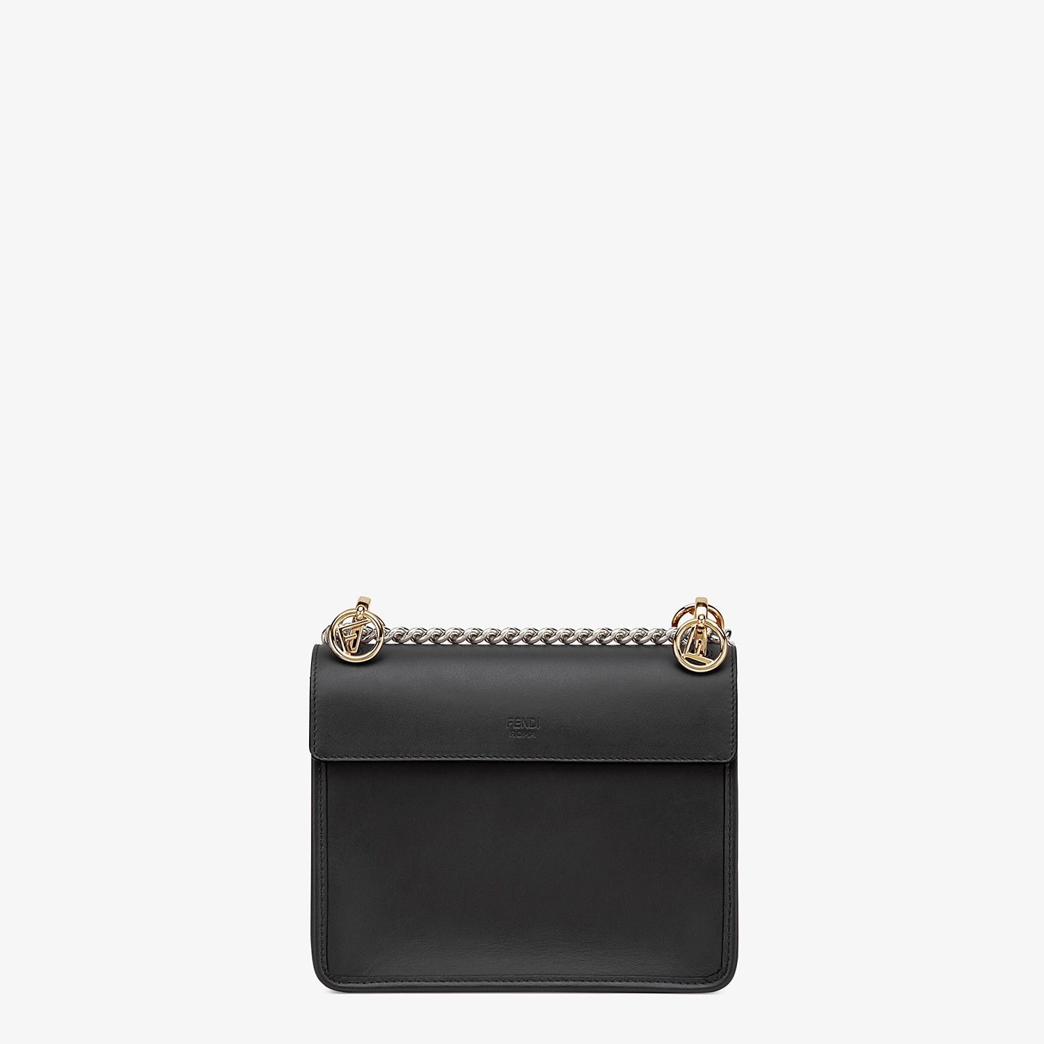 Black leather mini-bag - 4