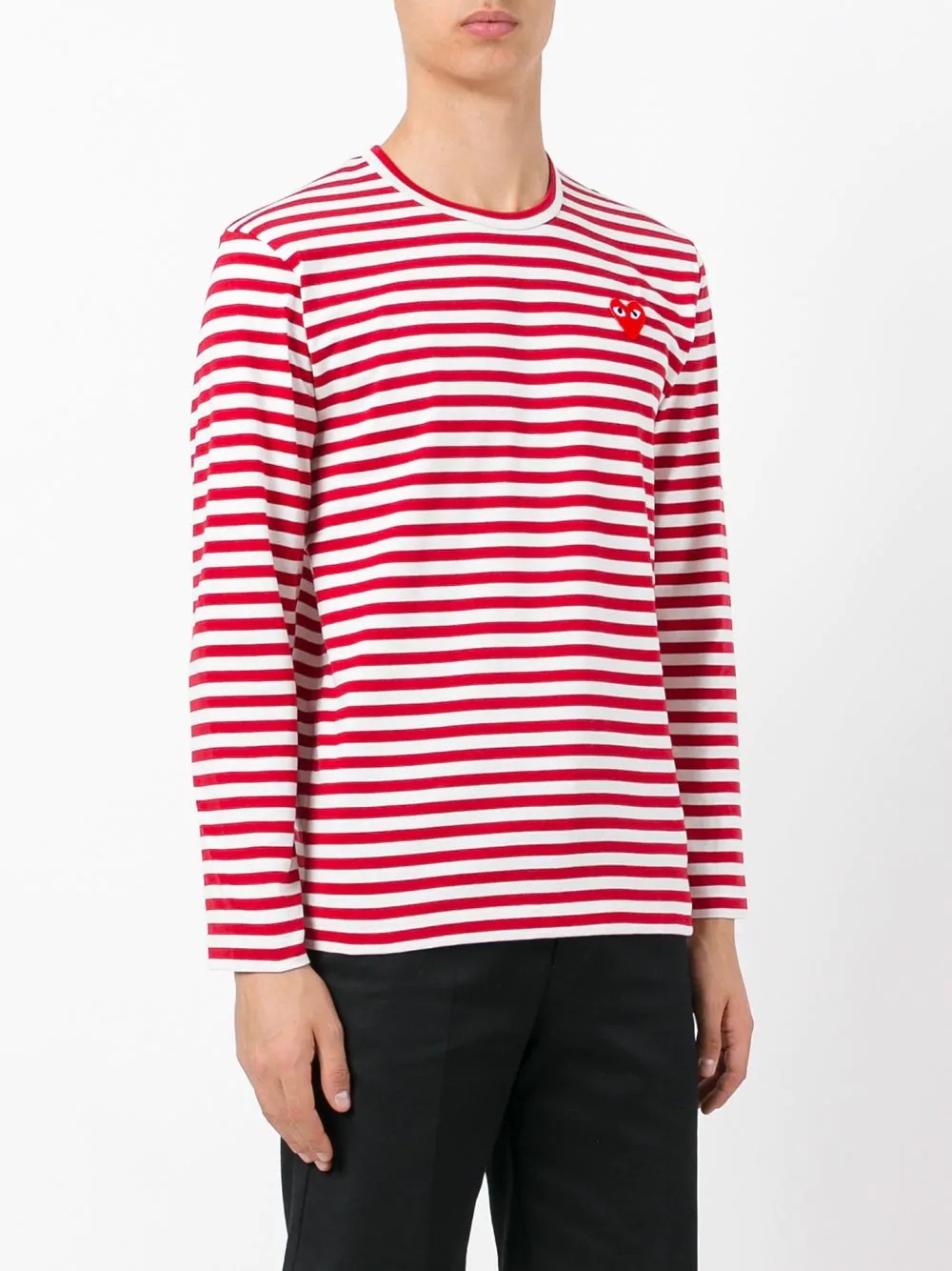 striped heart logo top - 3